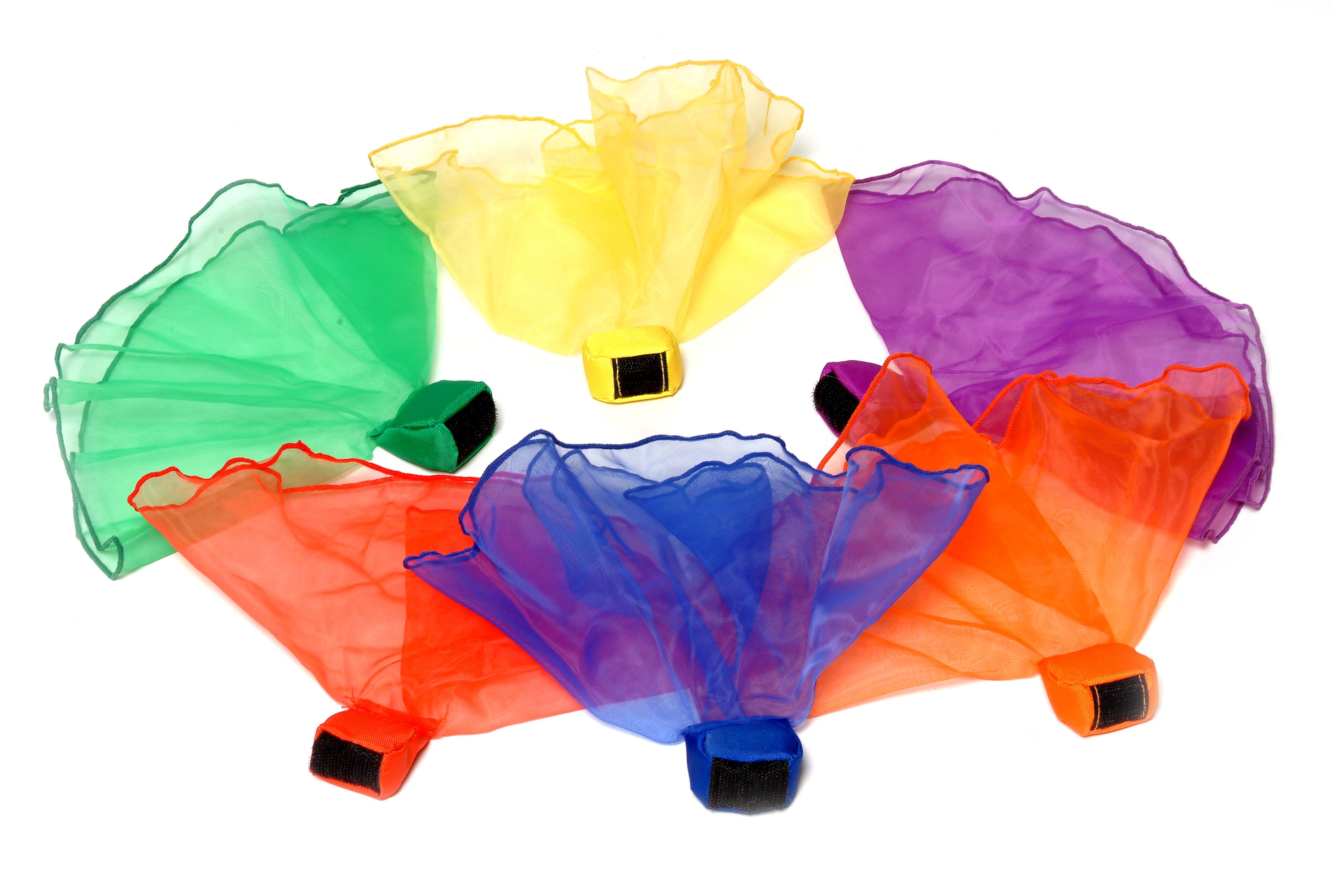 First-play Beanbag Throwing Scarves - Assorted - Pack of 6