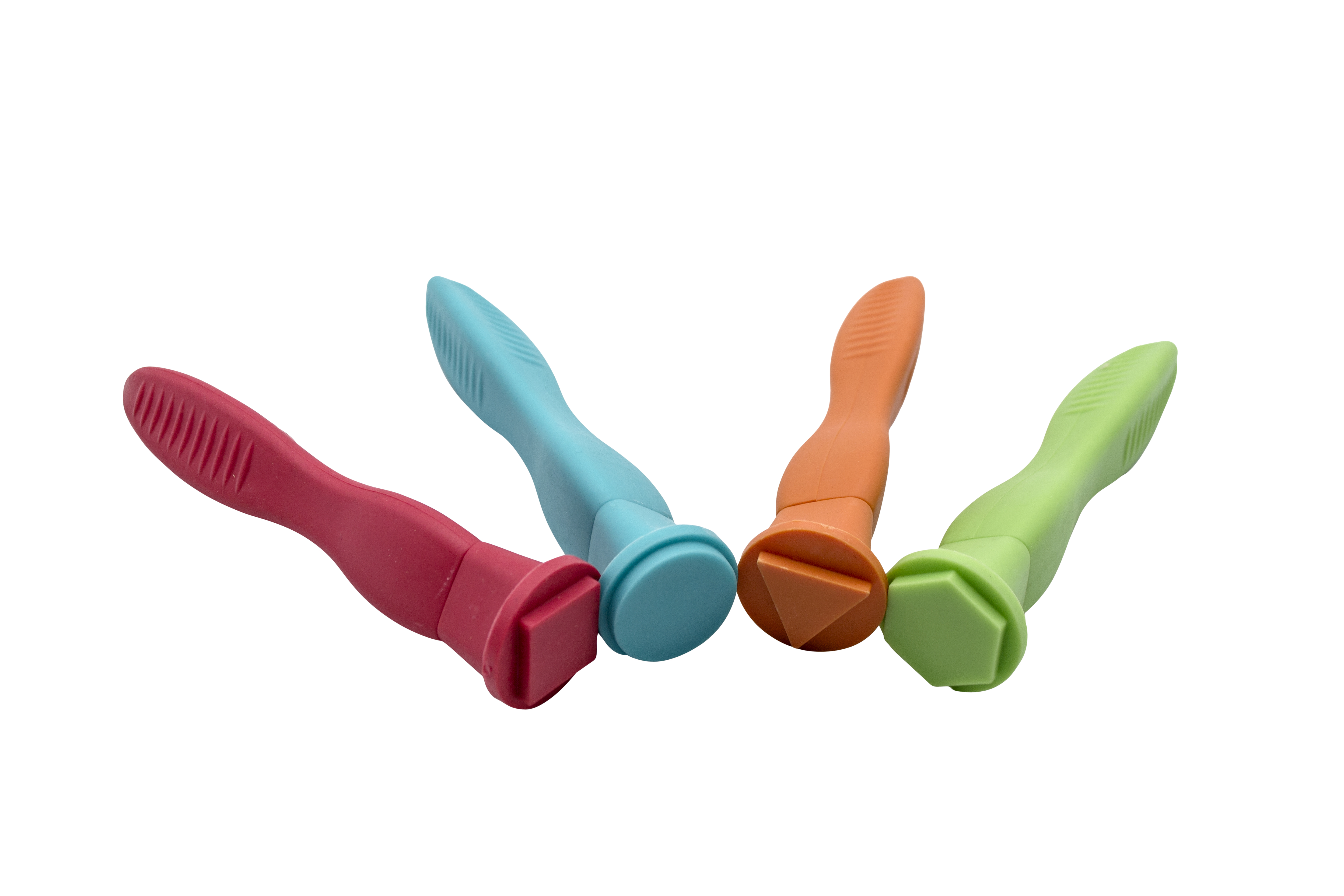 Soft Grip Geometric Stampers - Pack of 4