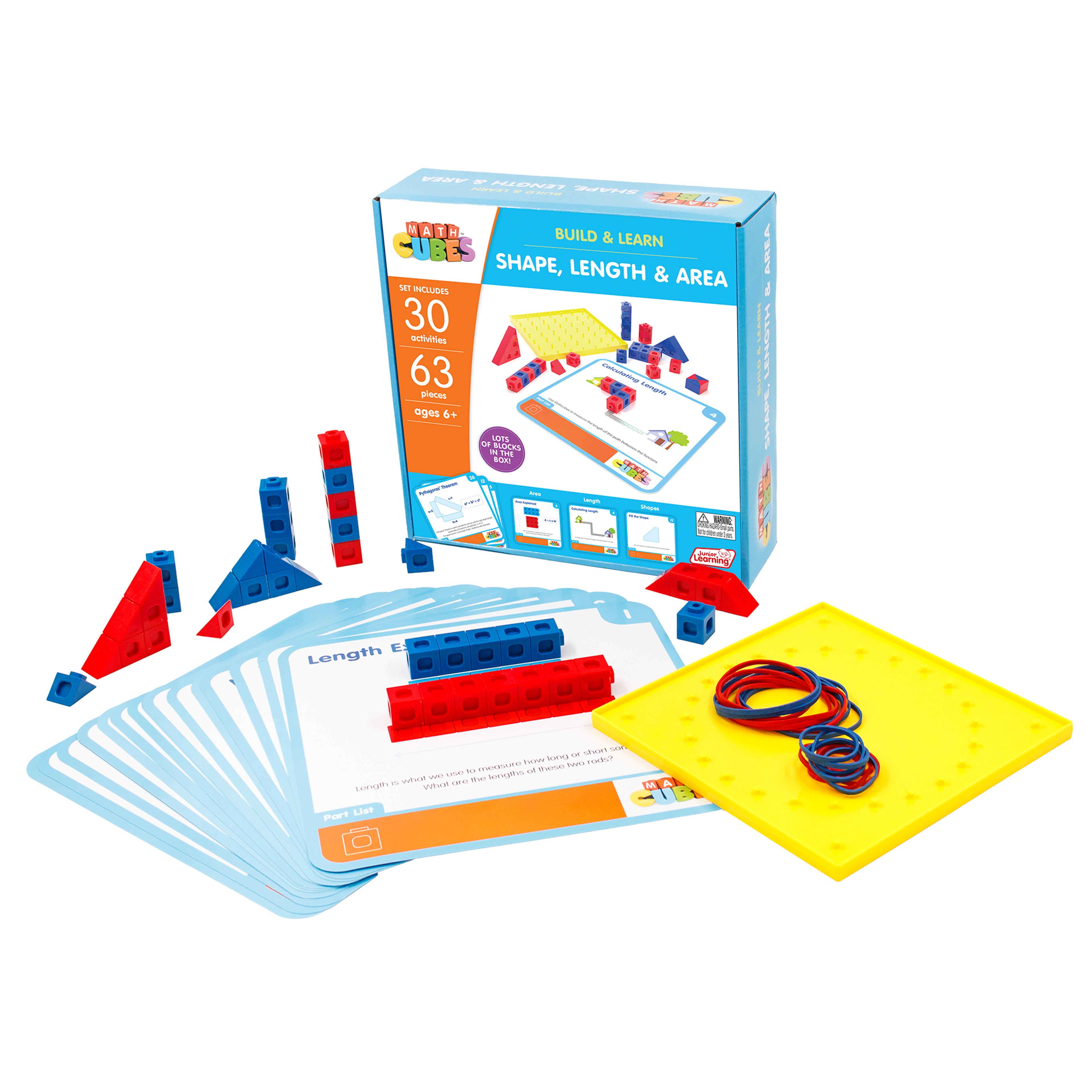 Junior Learning Mathcubes - Shape, Length & Area