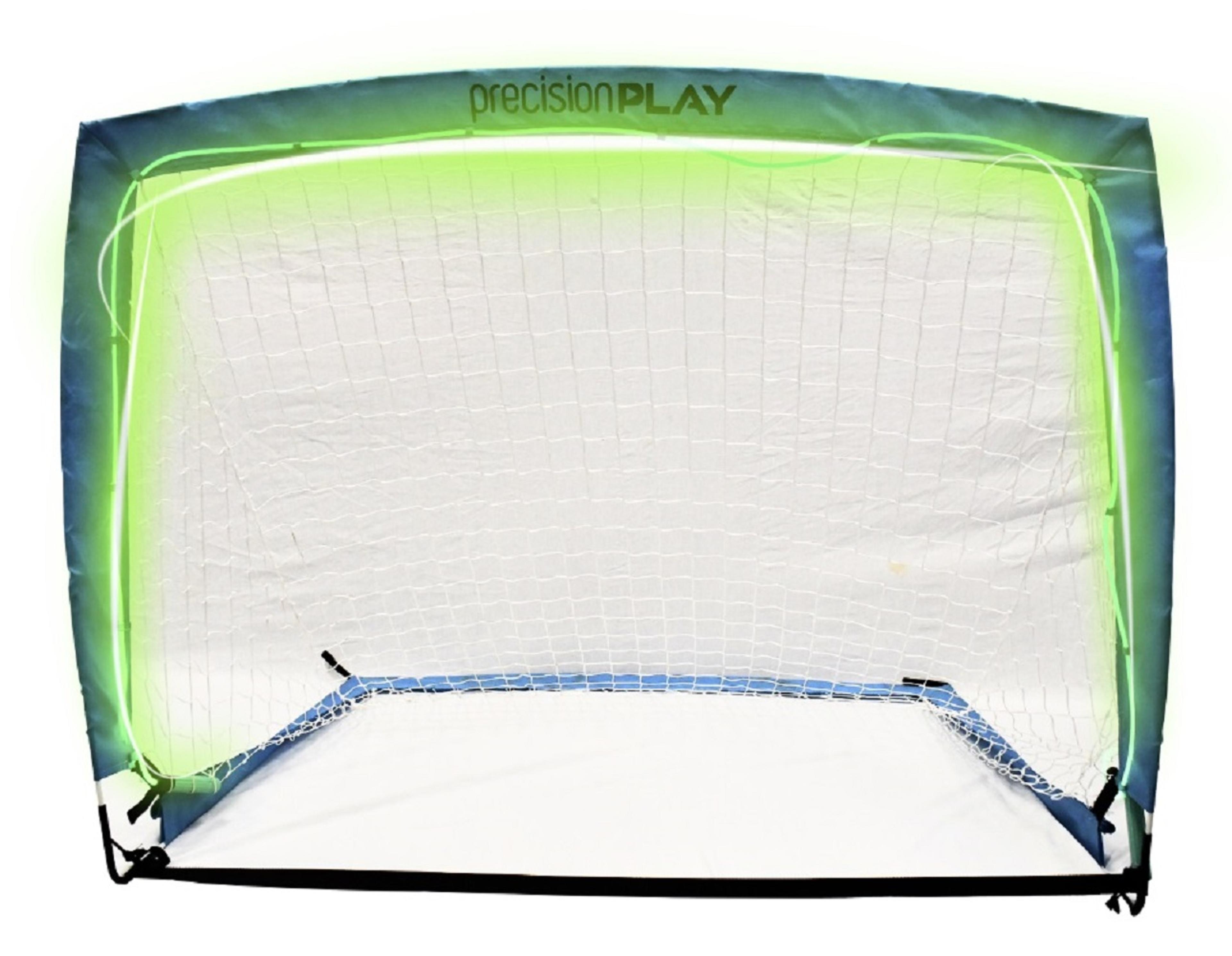 PrecisionPLAY Light Up Pop-up Football Goal - 4x3ft
