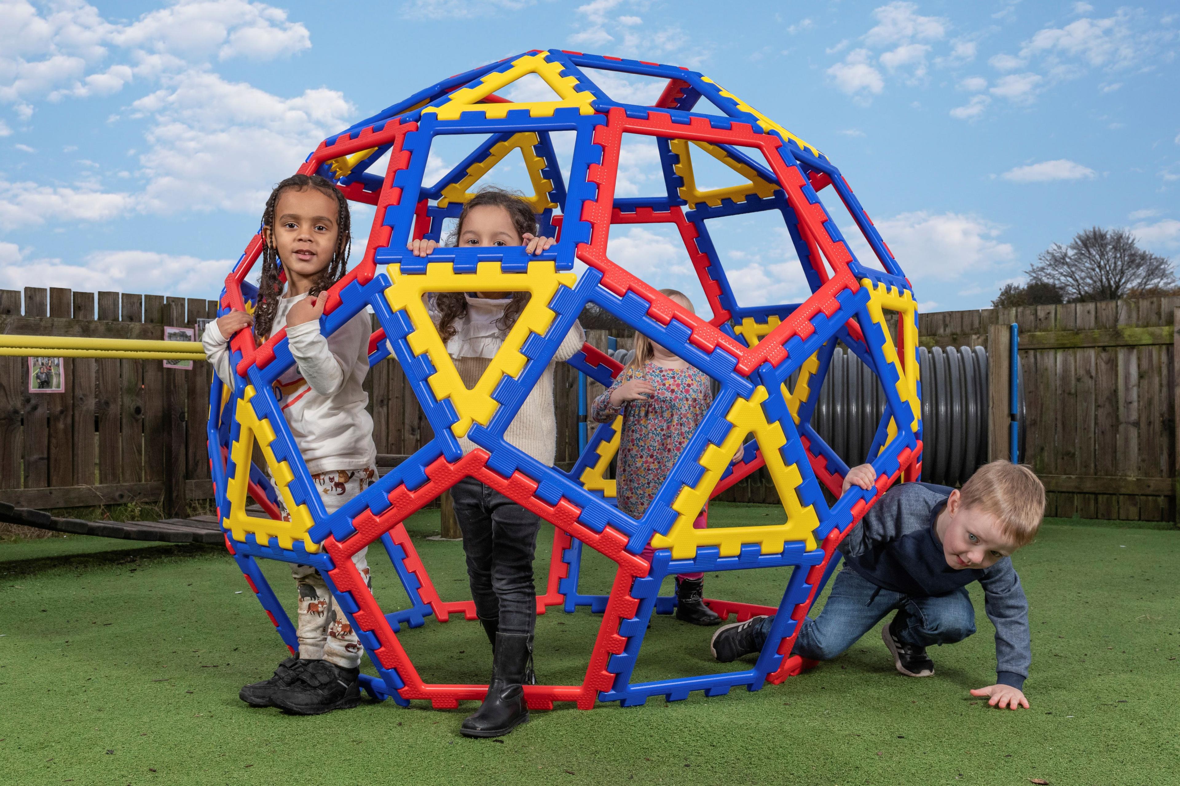 XL Polydron Geometric Building Dome 