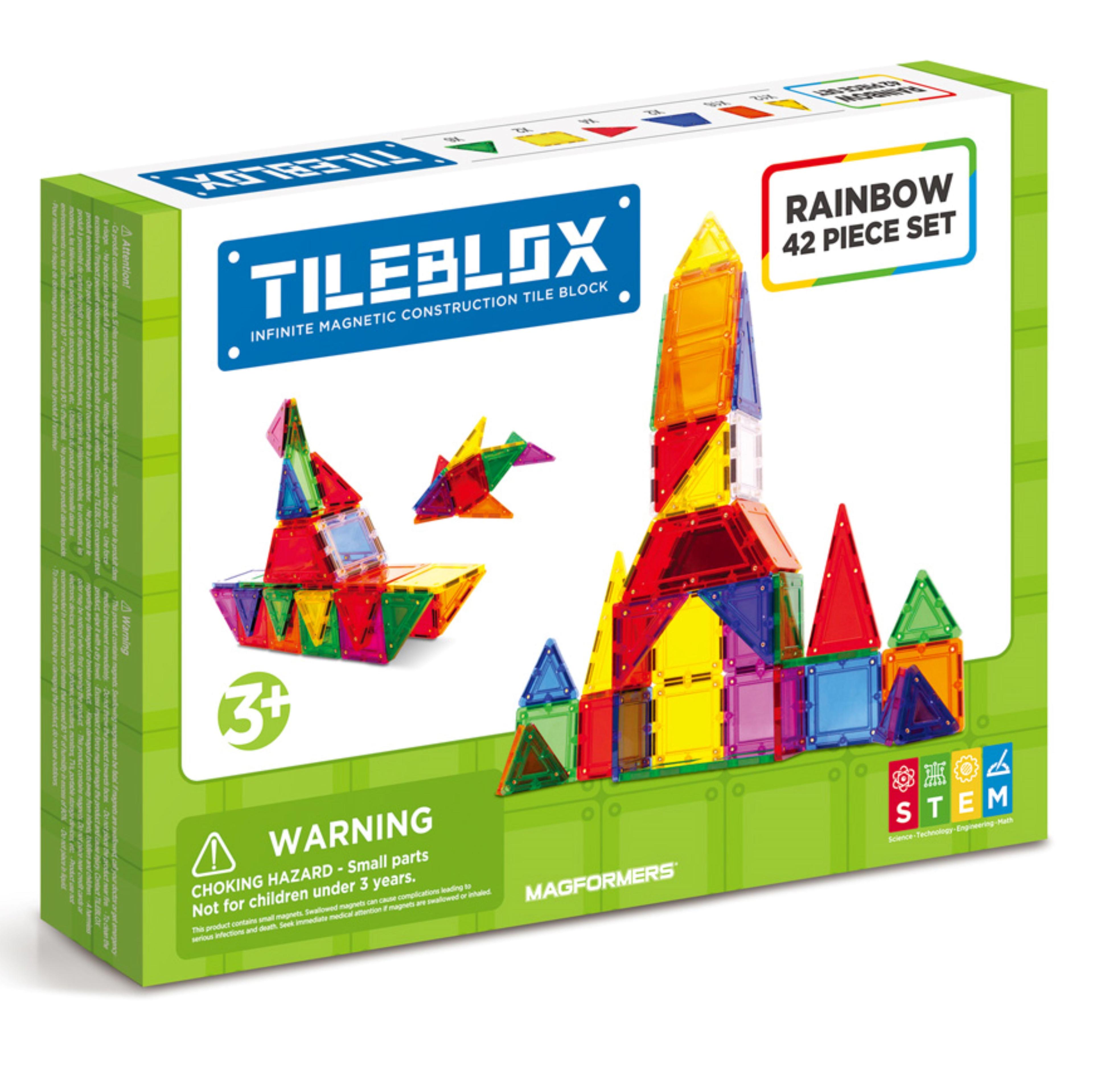 MAGFORMERS Tileblox 42 Piece Set