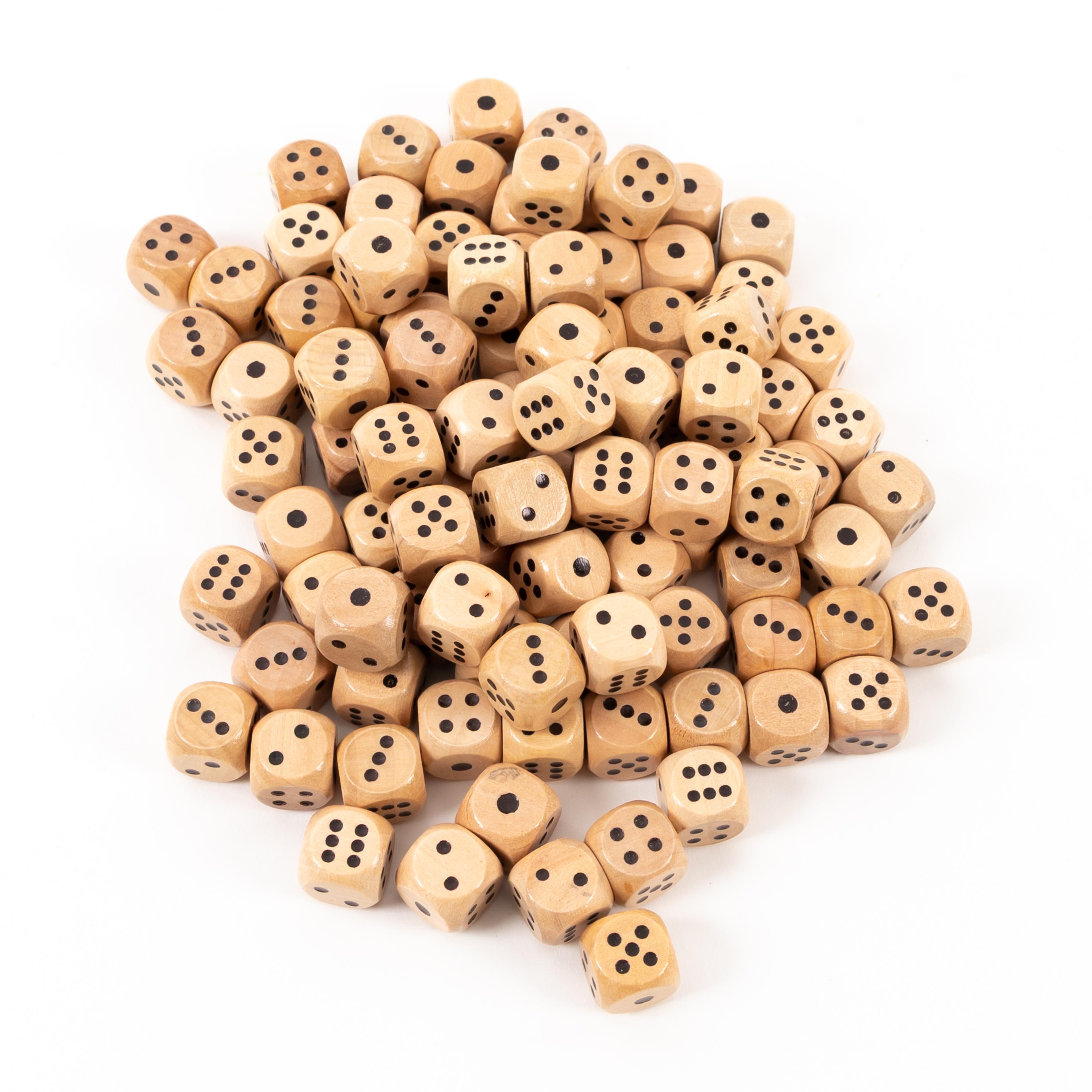Wooden Dice Pack of 100 from Hope Education
