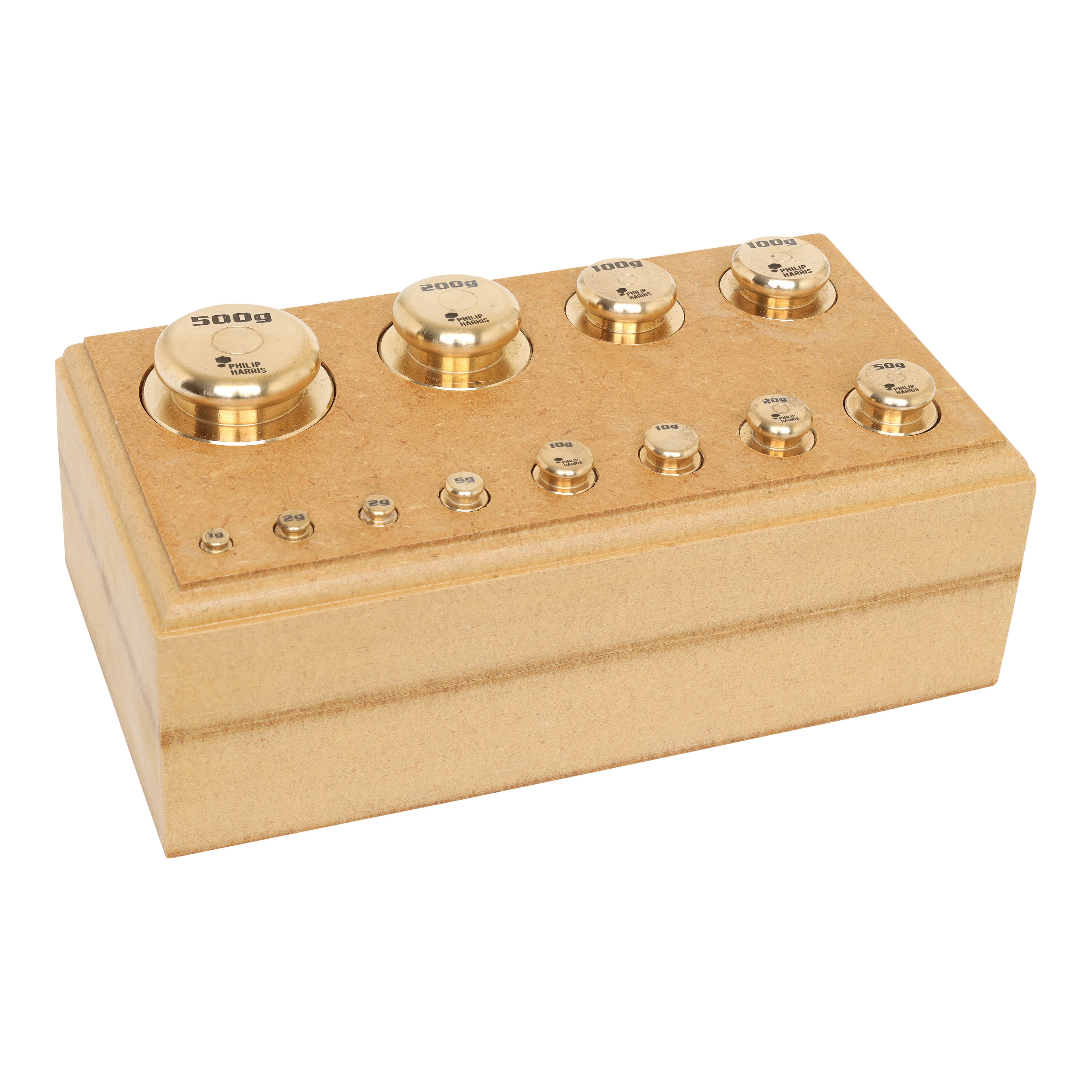 Philip Harris Balance Weight Set, Brass - Capacity 1000g