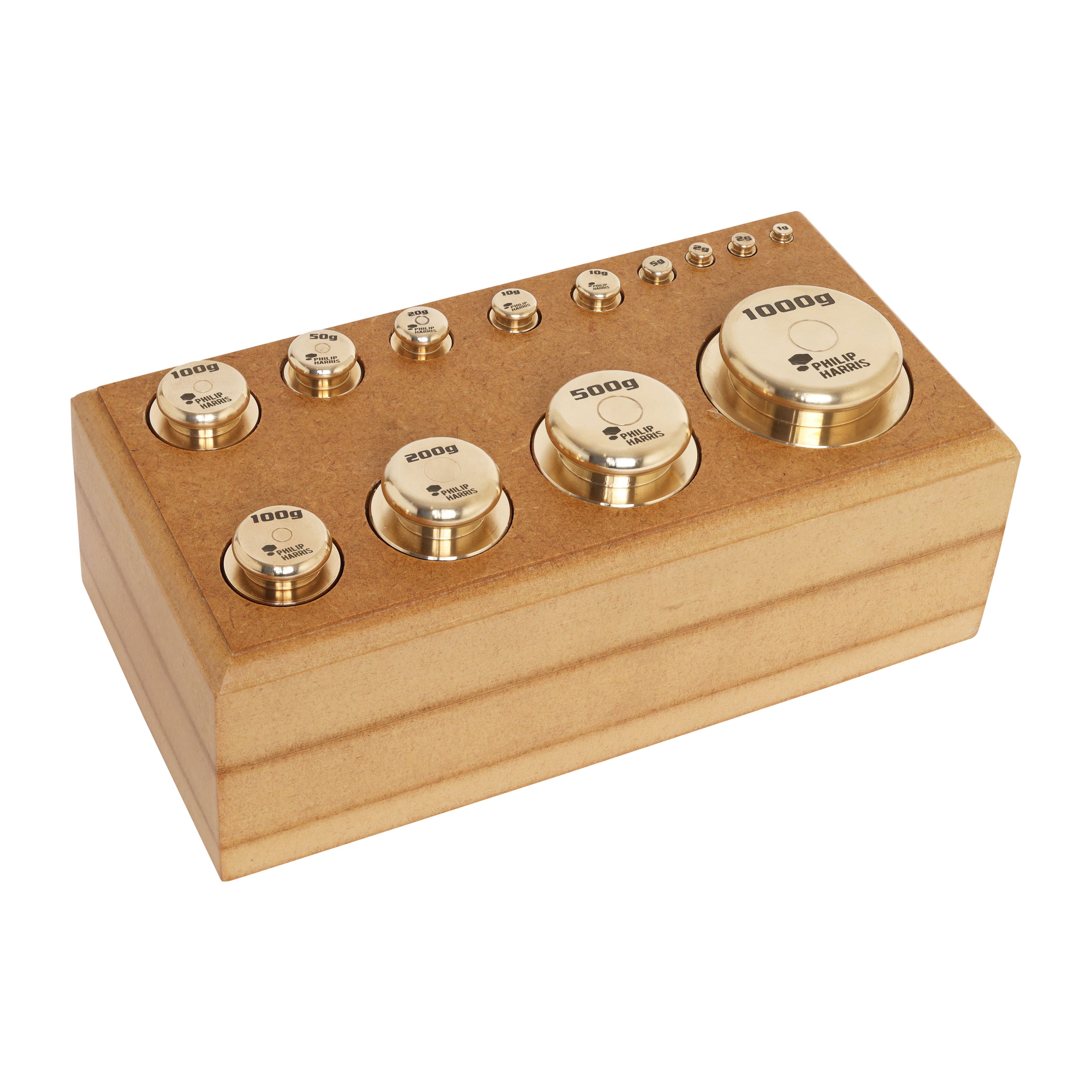 Philip Harris Balance Weight Set, Brass - Capacity 2000g