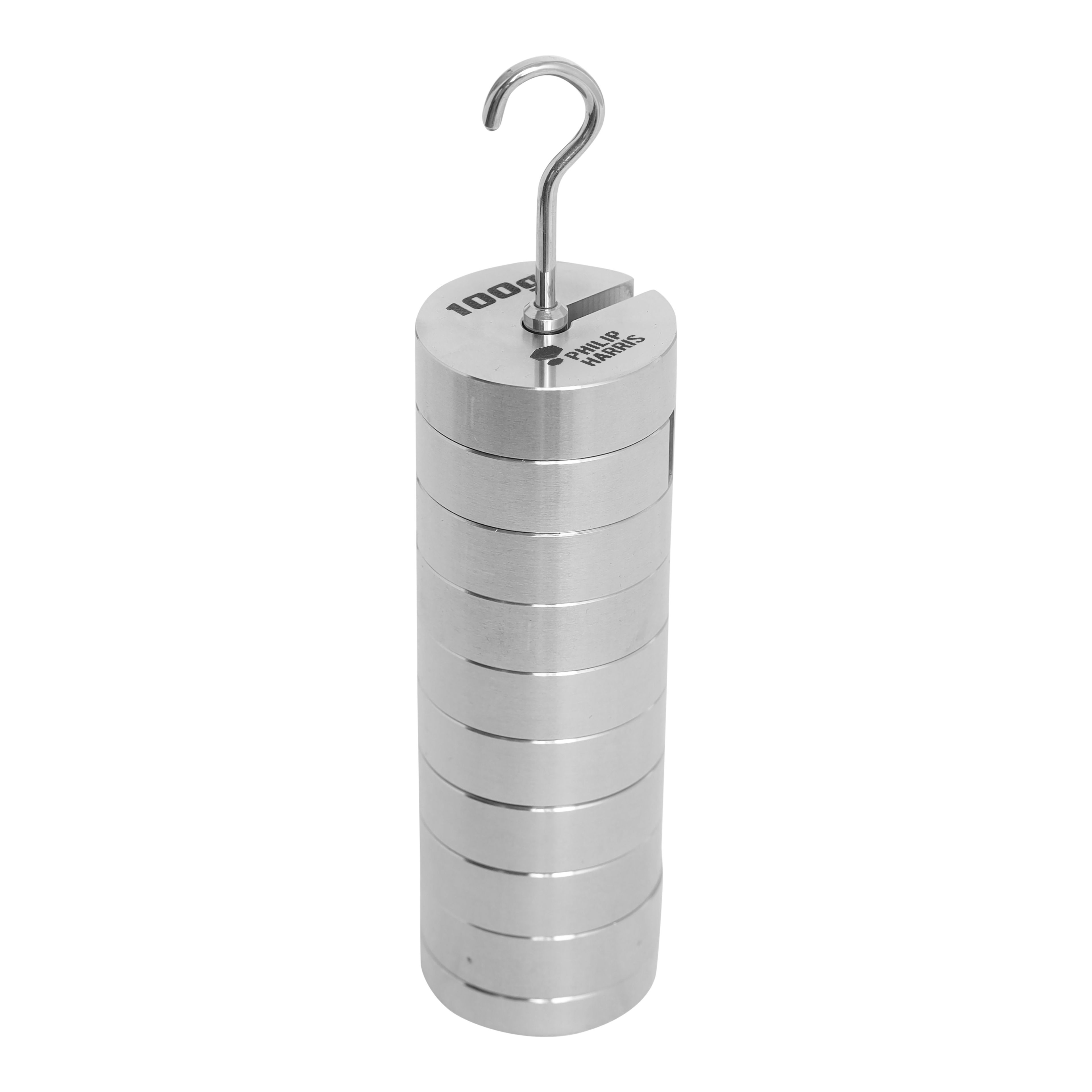 Philip Harris Hanging Slotted Masses, Stainless Steel (250g) - 9 x 25g Masses and Hanger