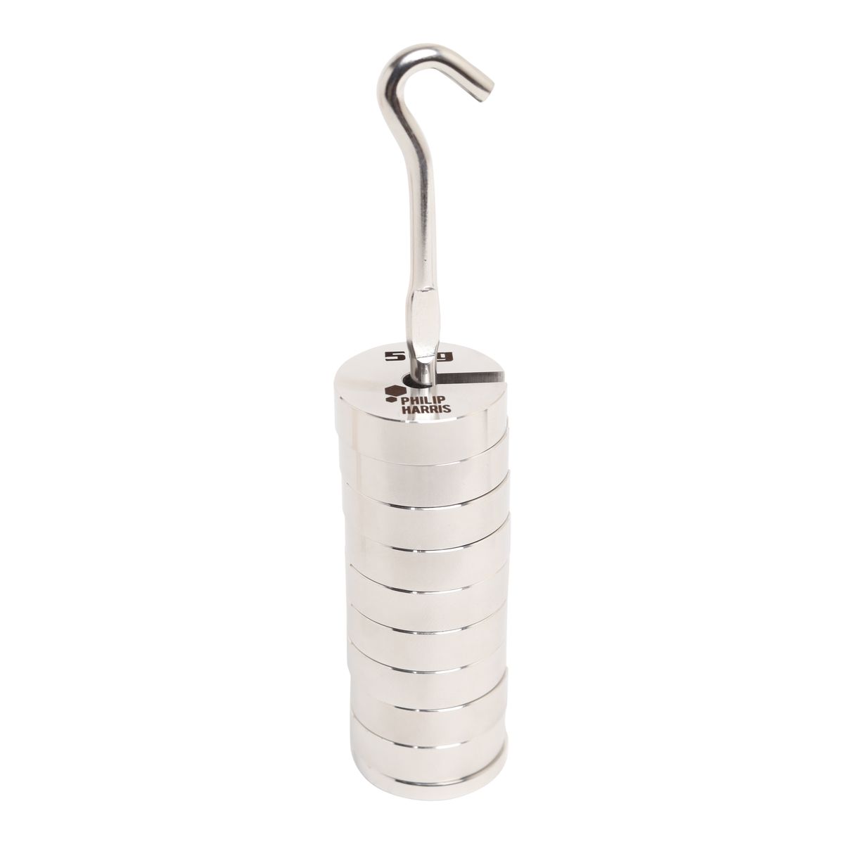 Philip Harris Hanging Slotted Masses, Stainless Steel (50g) - 4 x 10g ...