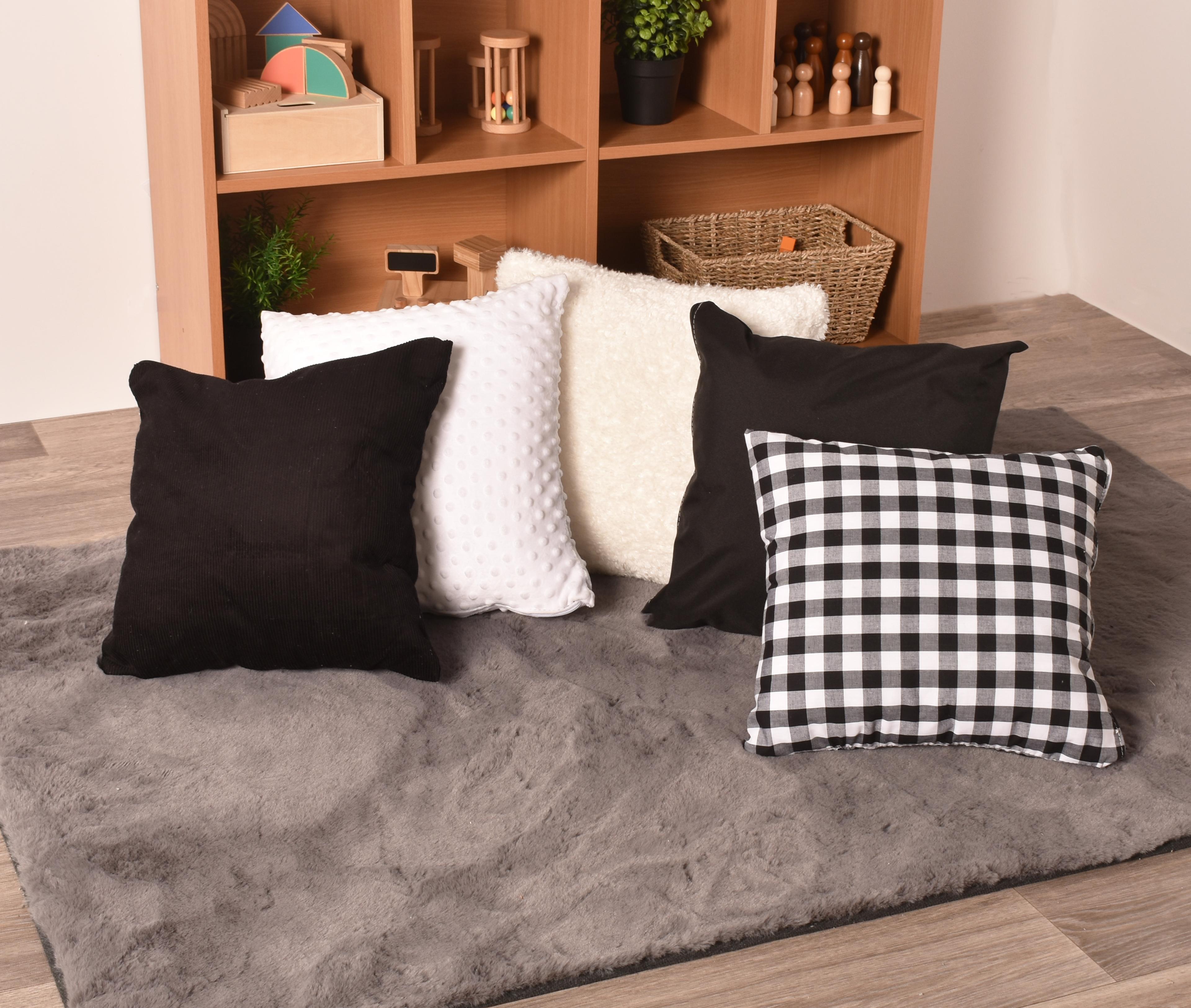 Black and White Sensory Cushions from Hope Education -  Pack of 5