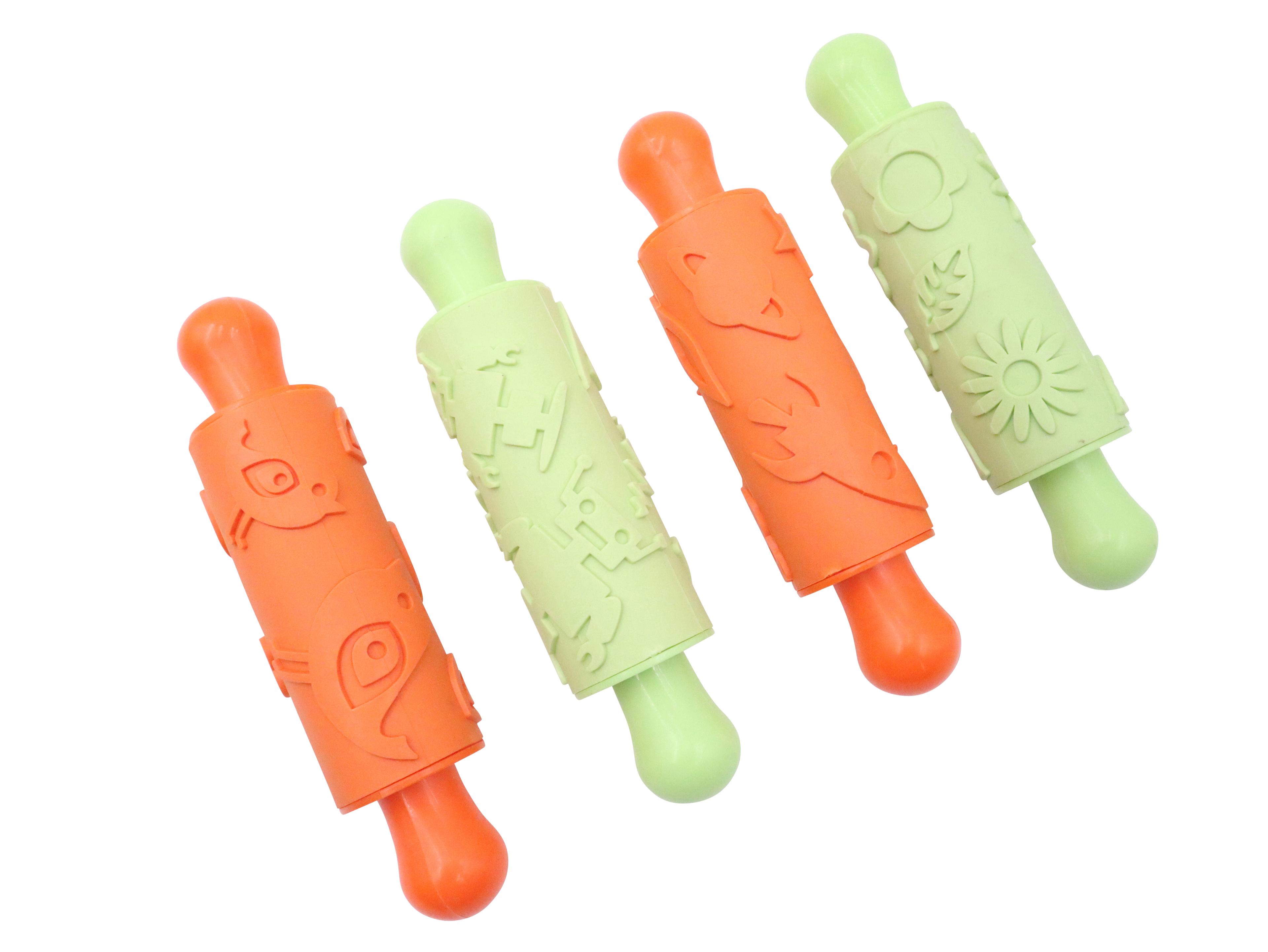 Classmates Retro Rubber Rolling Pins - Pack of 4
