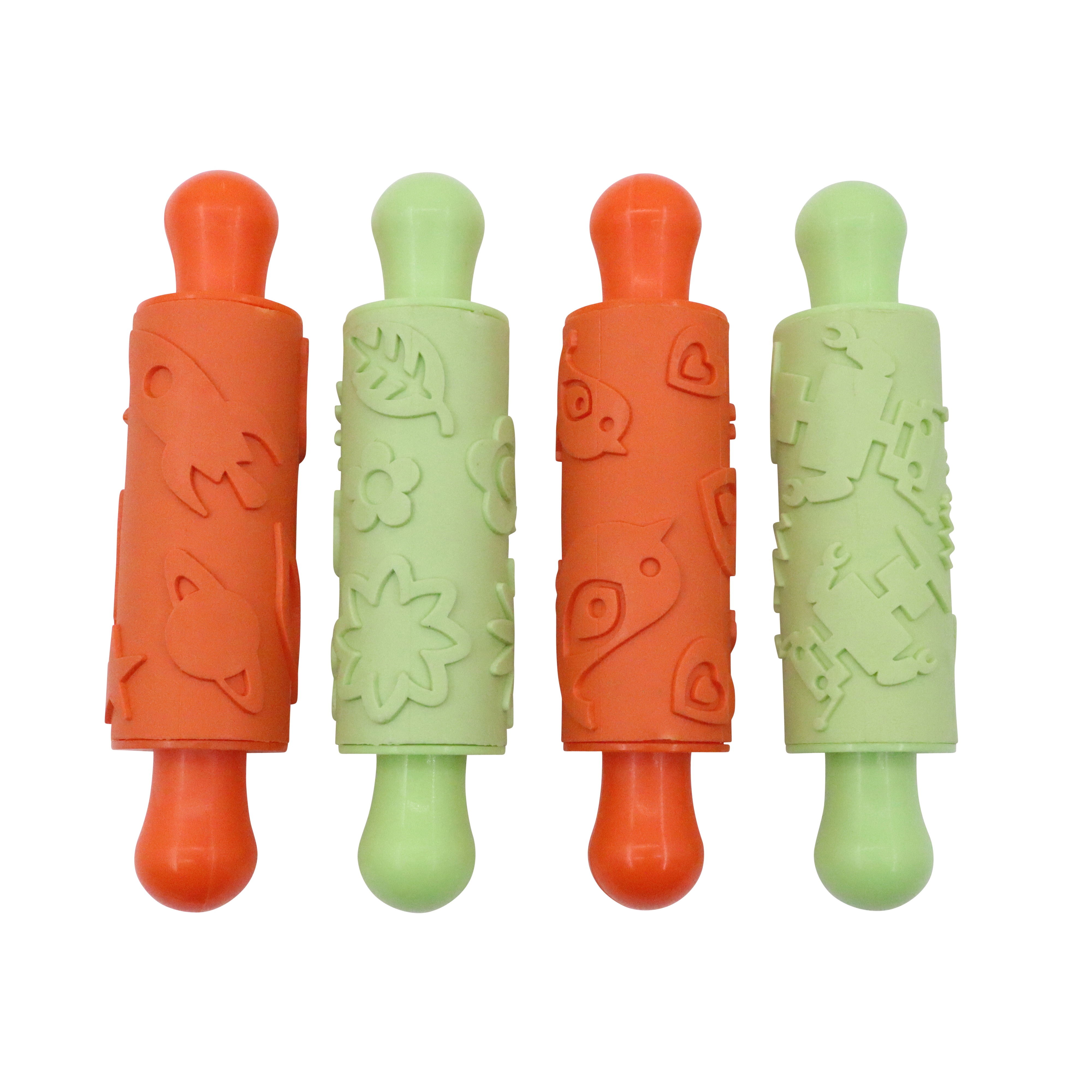 CM Retro Rubber Rolling Pins - Pk4