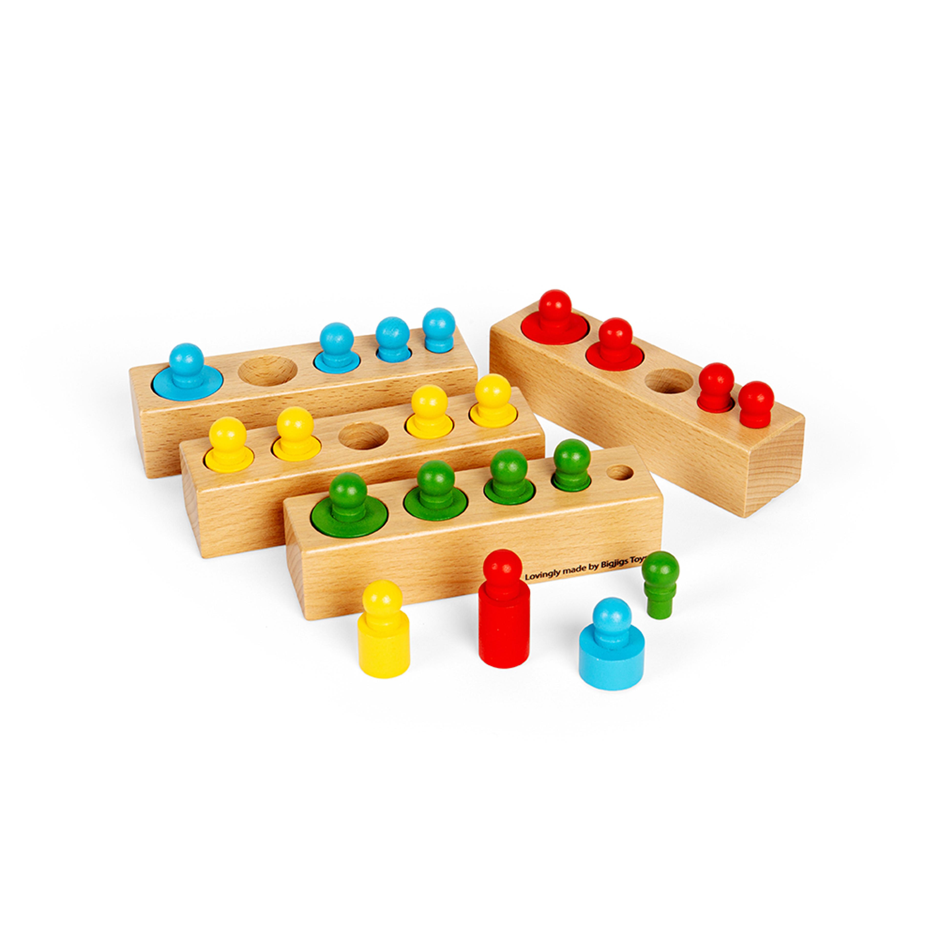 BIGJIGS Toys Peg Blocks