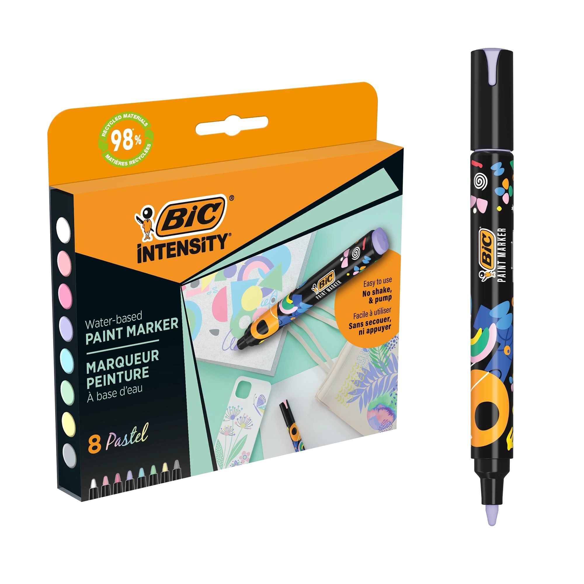BIC Intensity Paint Markers - Pastel P8