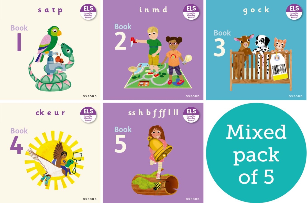 Essential Letters and Sounds: Essential Blending Books: Phase 2 Class ...