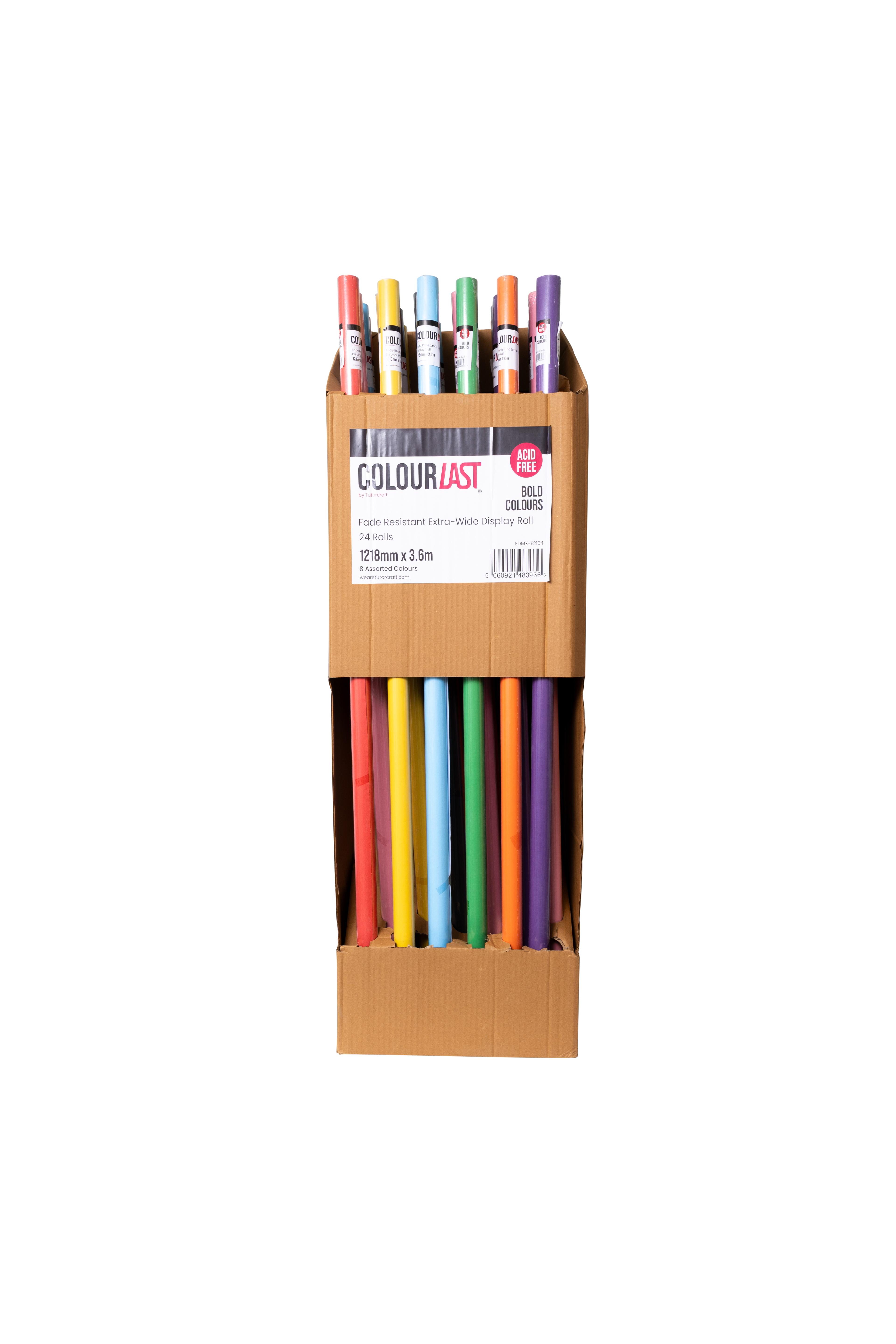 Colourlast Assorted Roll Stockroom Assortment - Pack of 24