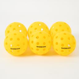 SHOSHIN Outdoor Pickleballs - Pack of 6