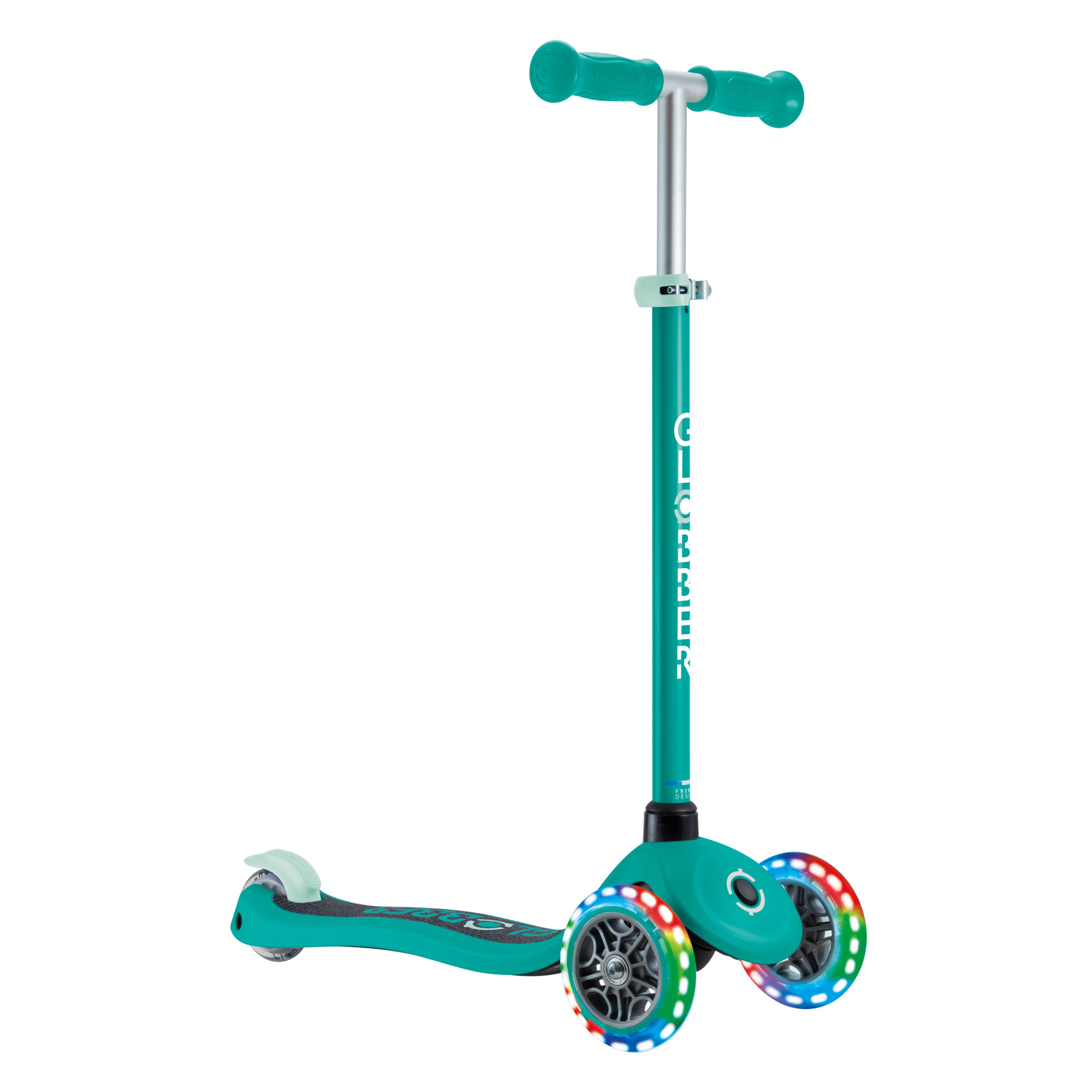 GLOBBER Primo Light Up Wheels Scooter Emerald