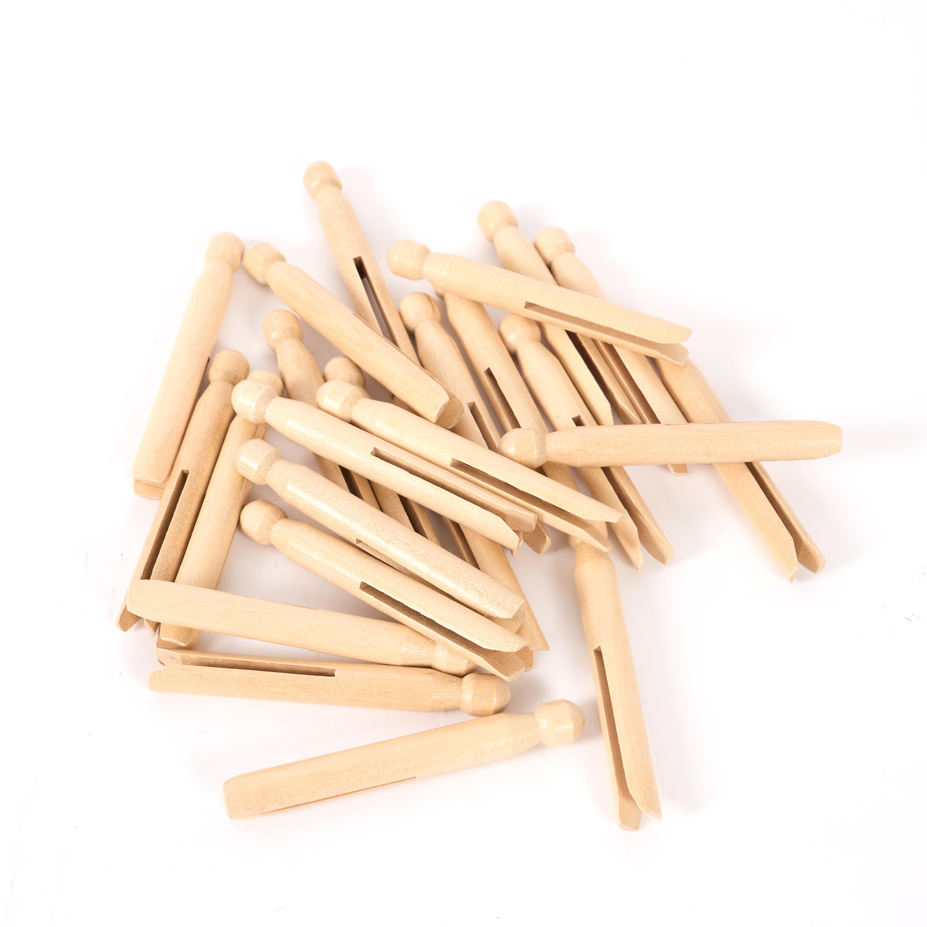 Classmates Wooden Dolly Pegs - Pack of 24