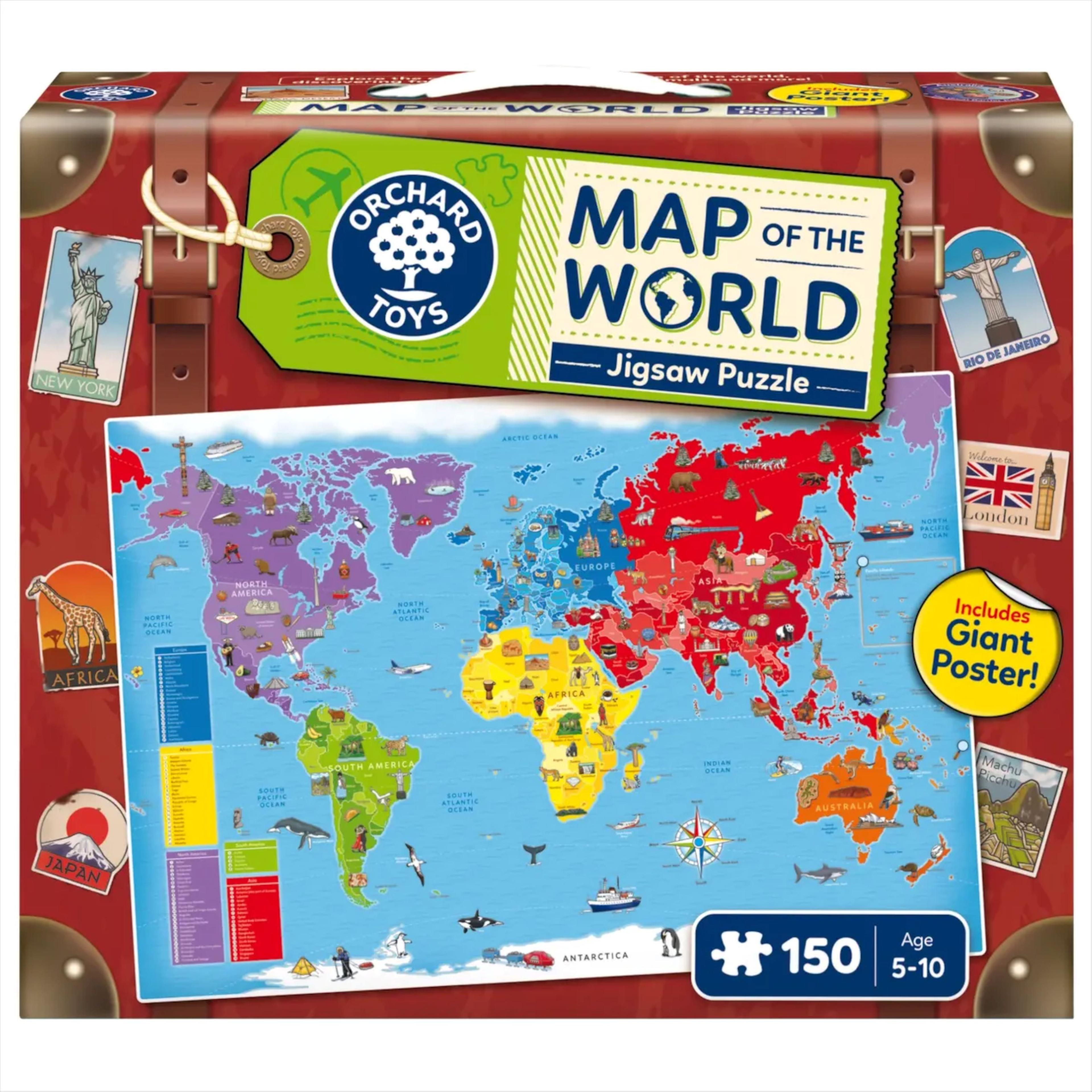 Orchard Toys Map of the World Puzzle & Poster