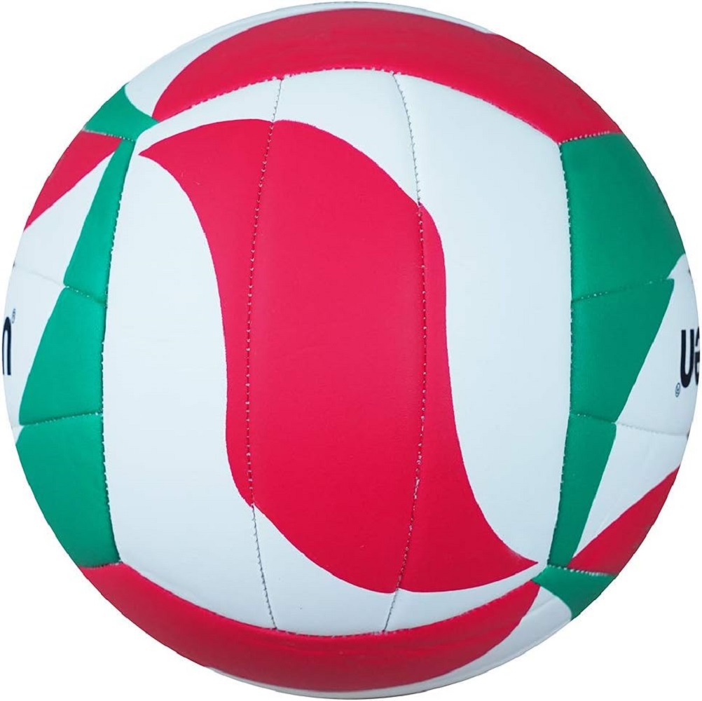Molten V5M1300 Practice Volleyball - White/Green/Red - Size 5