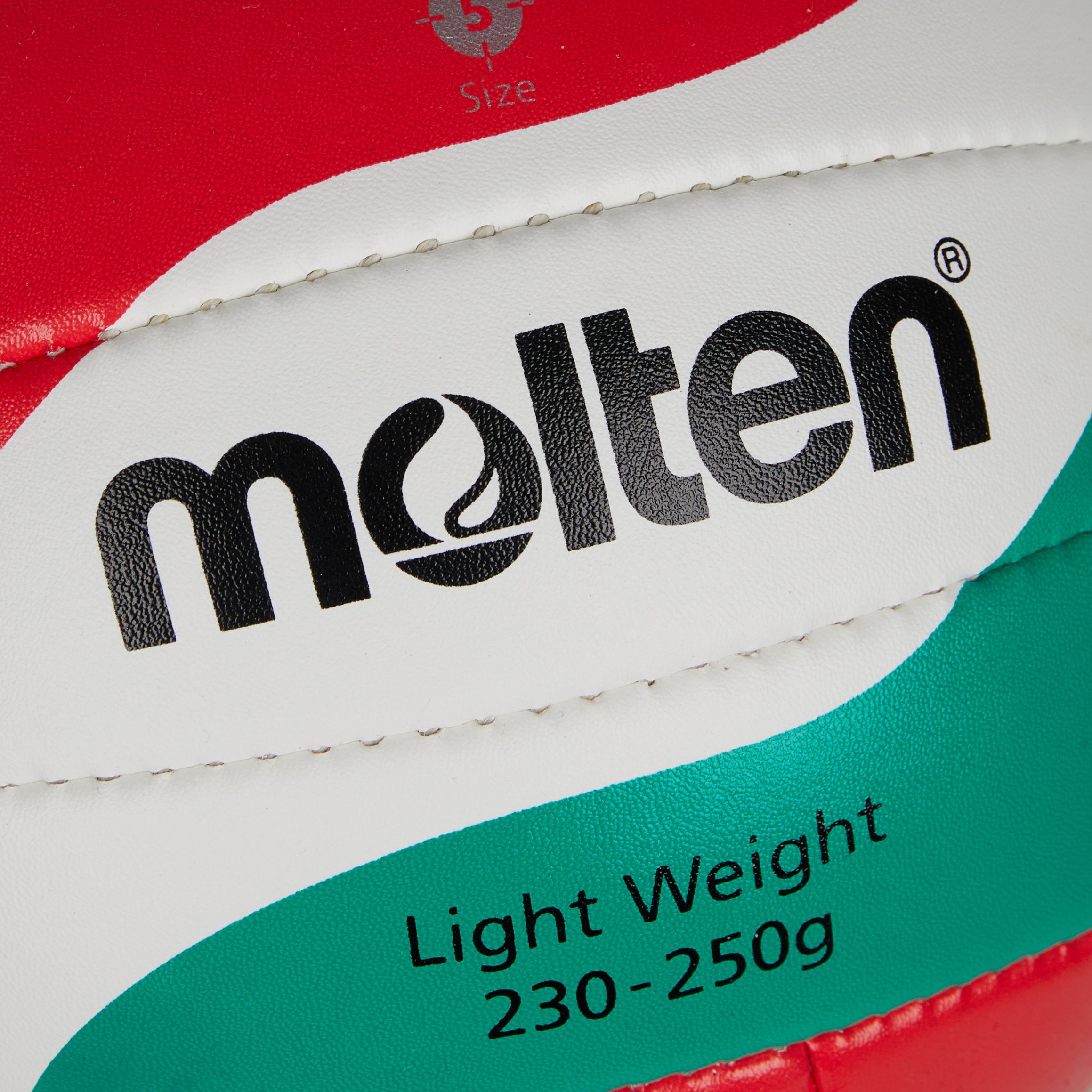 Molten V5M1800L Lightweight Junior Volleyball - White/Green/Red