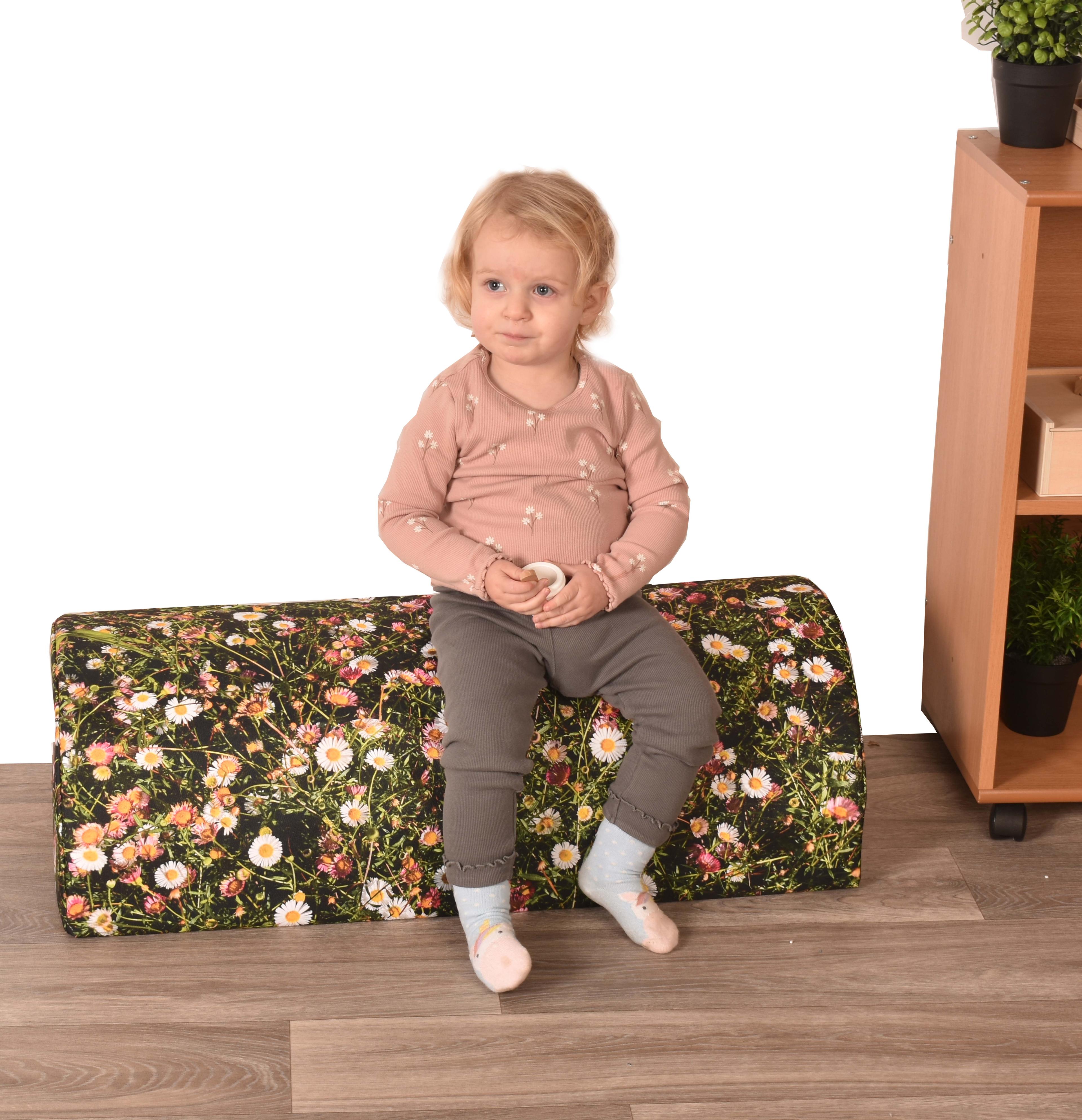 Daisy Print Indoor/Outdoor Seat Log from Hope Education