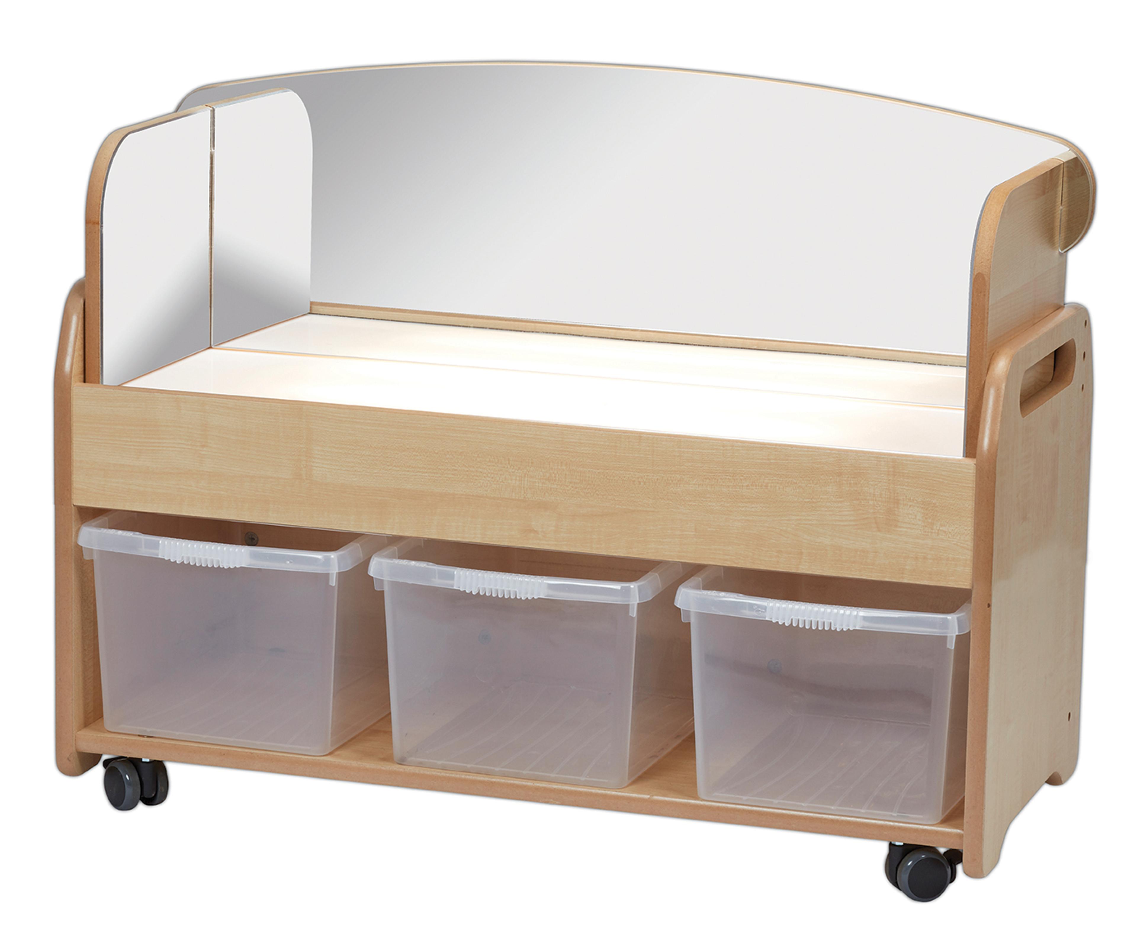 Millhouse Low Light Box Trolley plus Mirror Surround