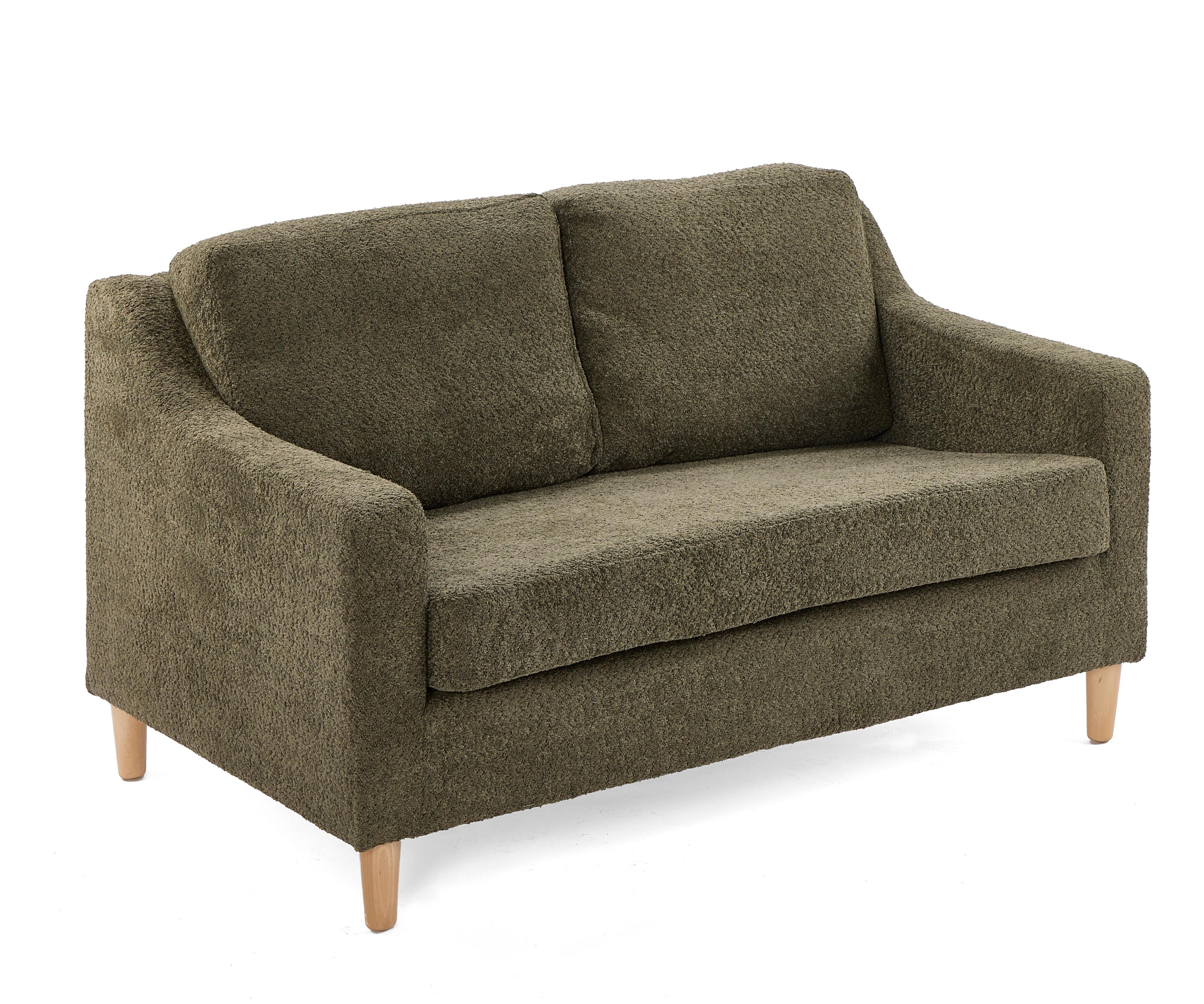 Green Boucle Sofa