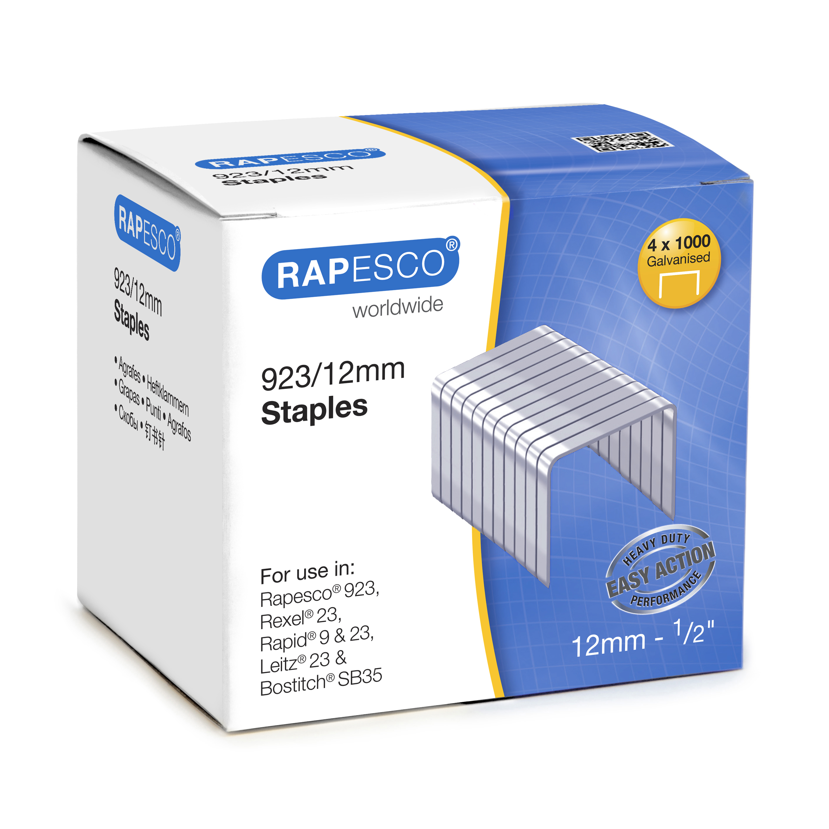 Rapesco Staples 923 12mm P4000