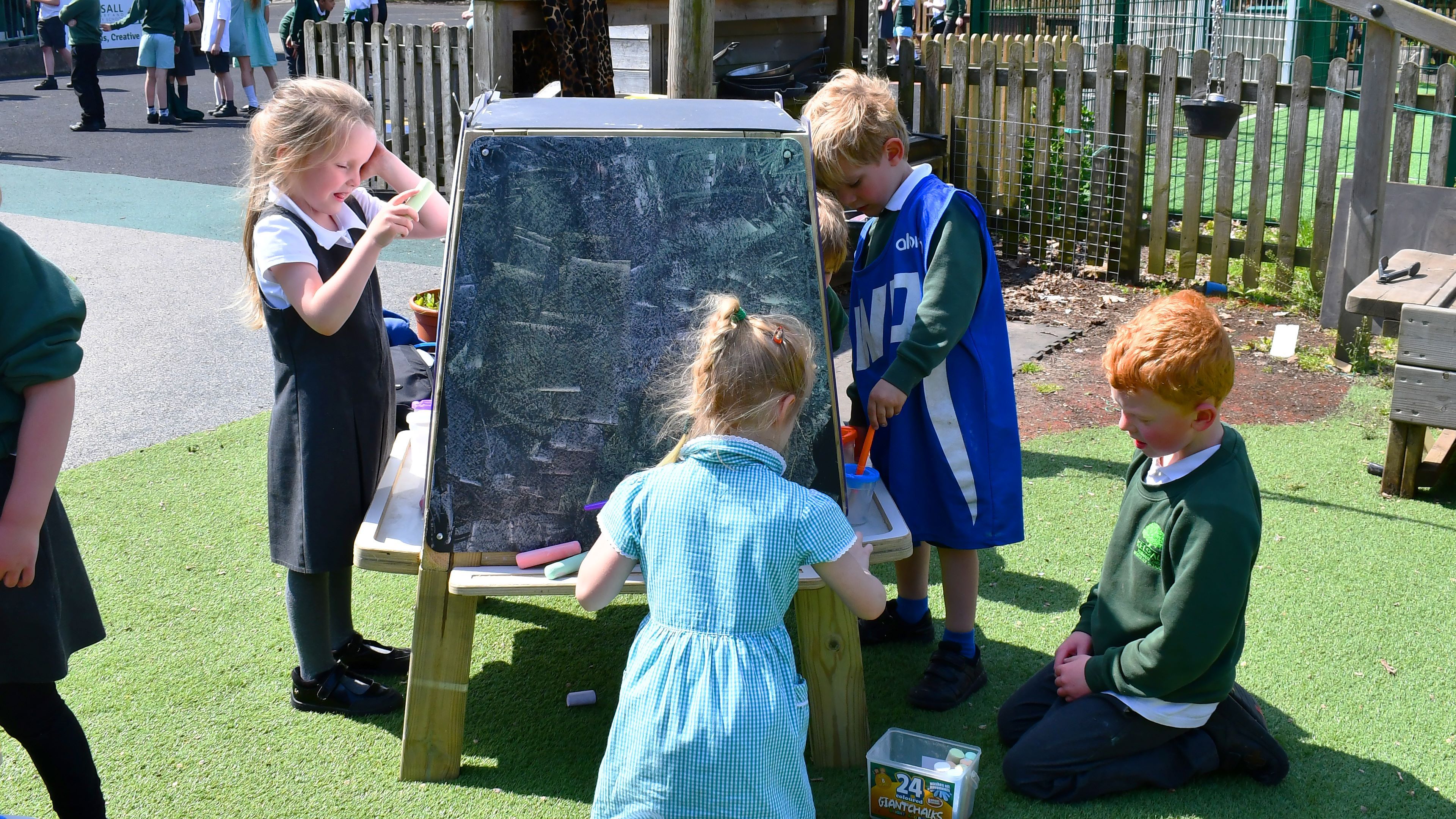 Pentagon Play Outdoor Group Art Easel 