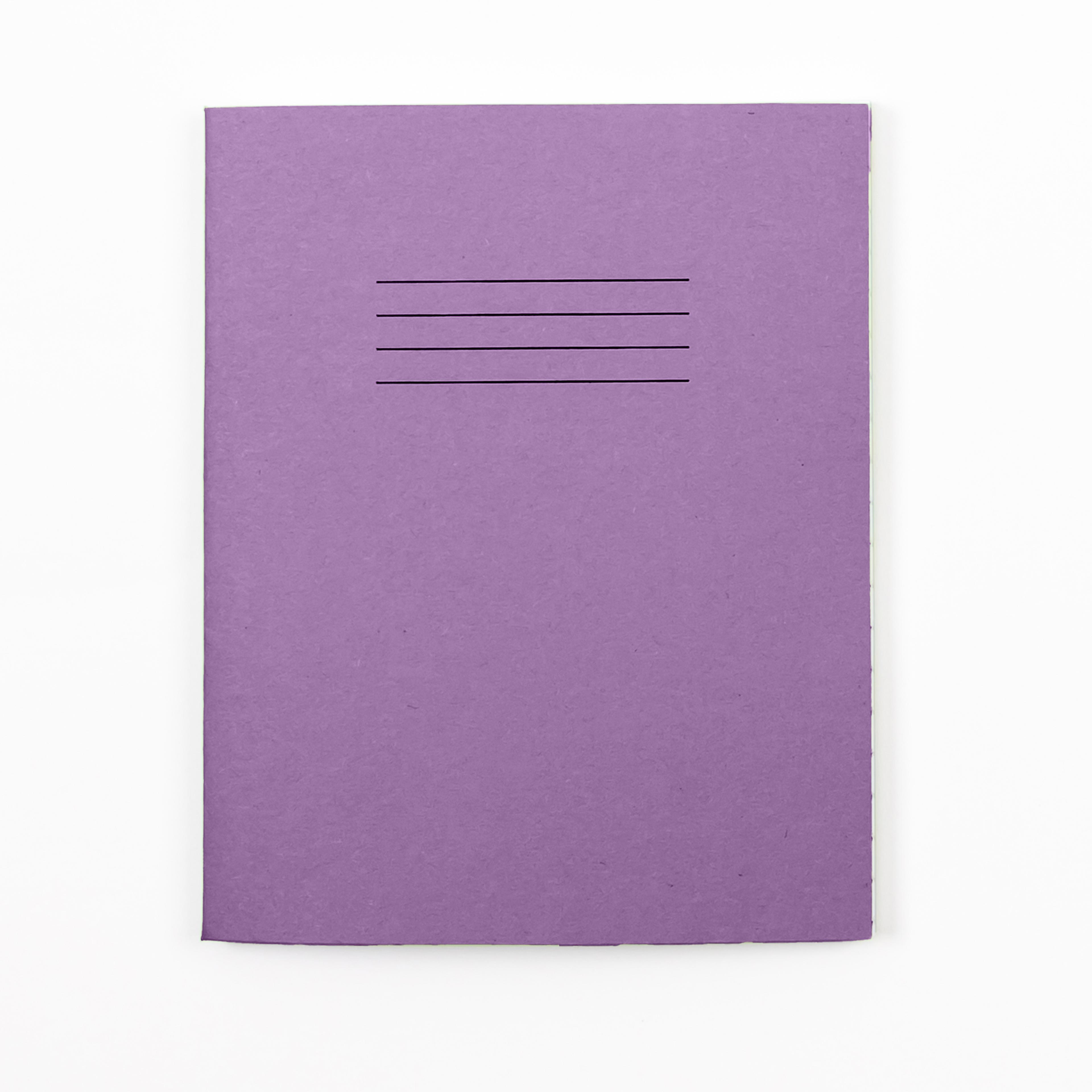 RHINO 8" x 6.5" Exercise Book 80 Page, 10mm Squared, Purple - Pack of 100