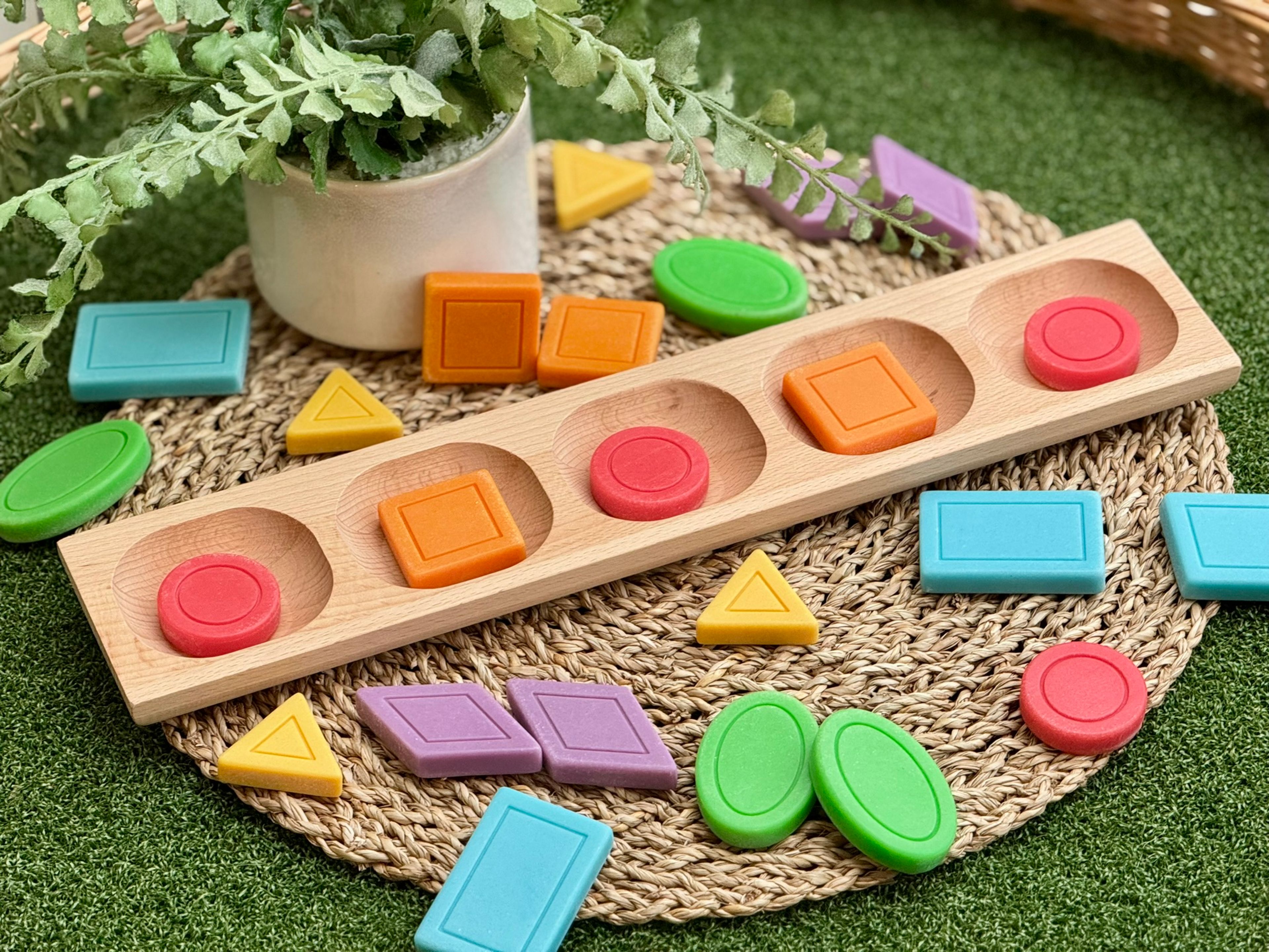 Yellow Door Shape & Colour Stones