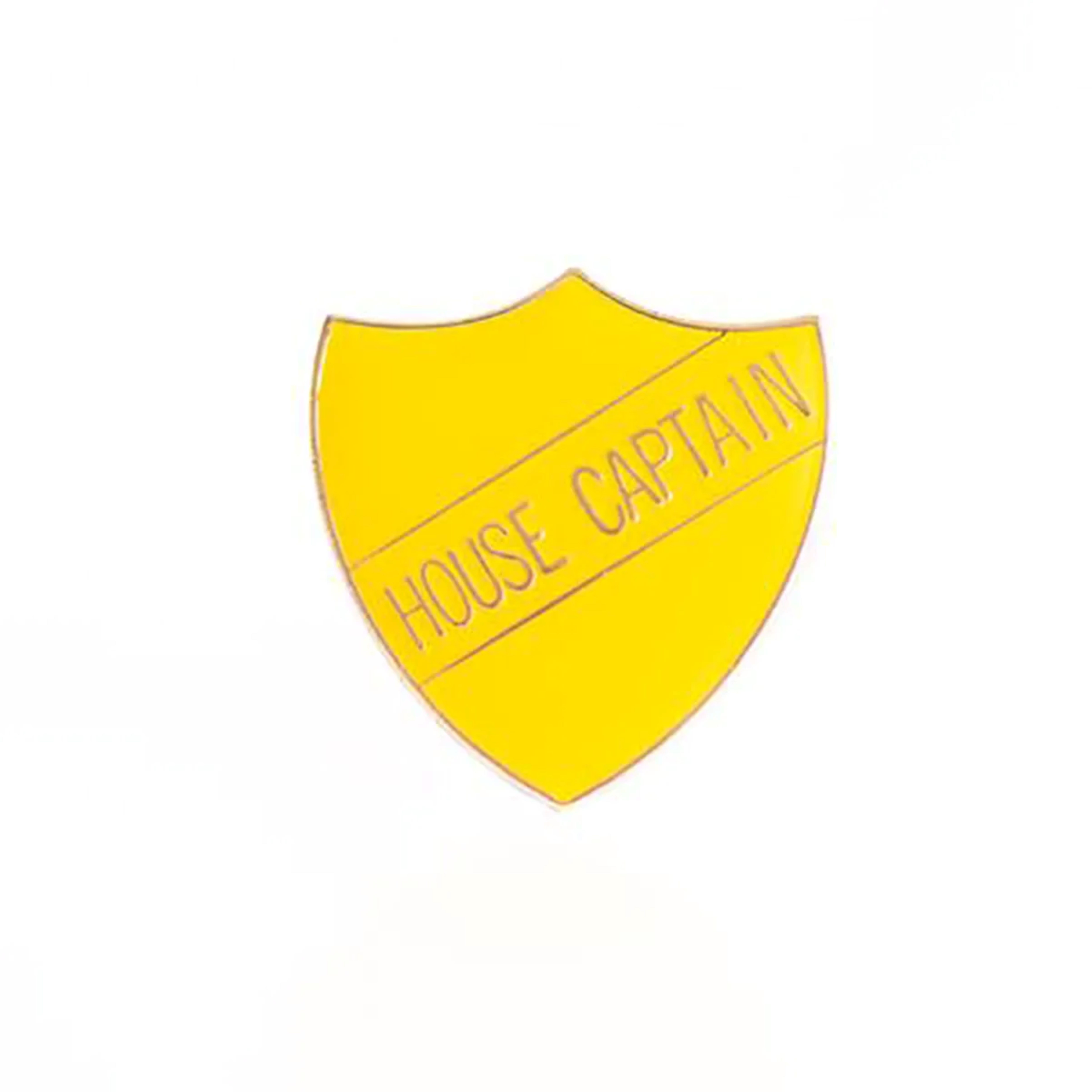 House Captain Shield Badge Yellow
