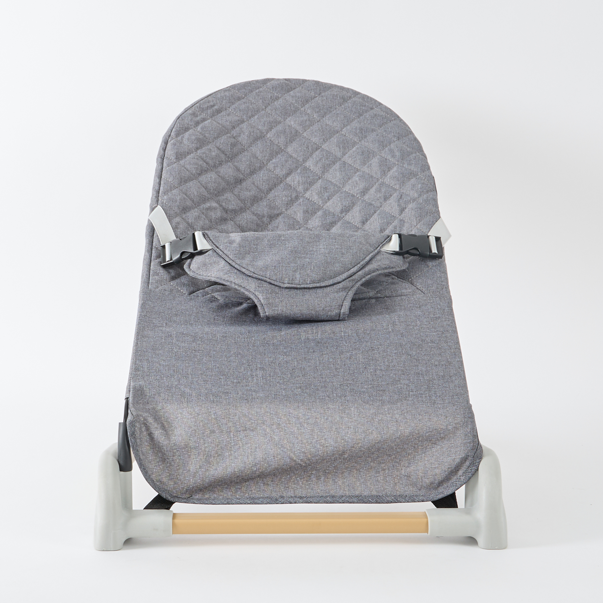 Grey Baby Bouncer with Wood Effect Base from Hope Education
