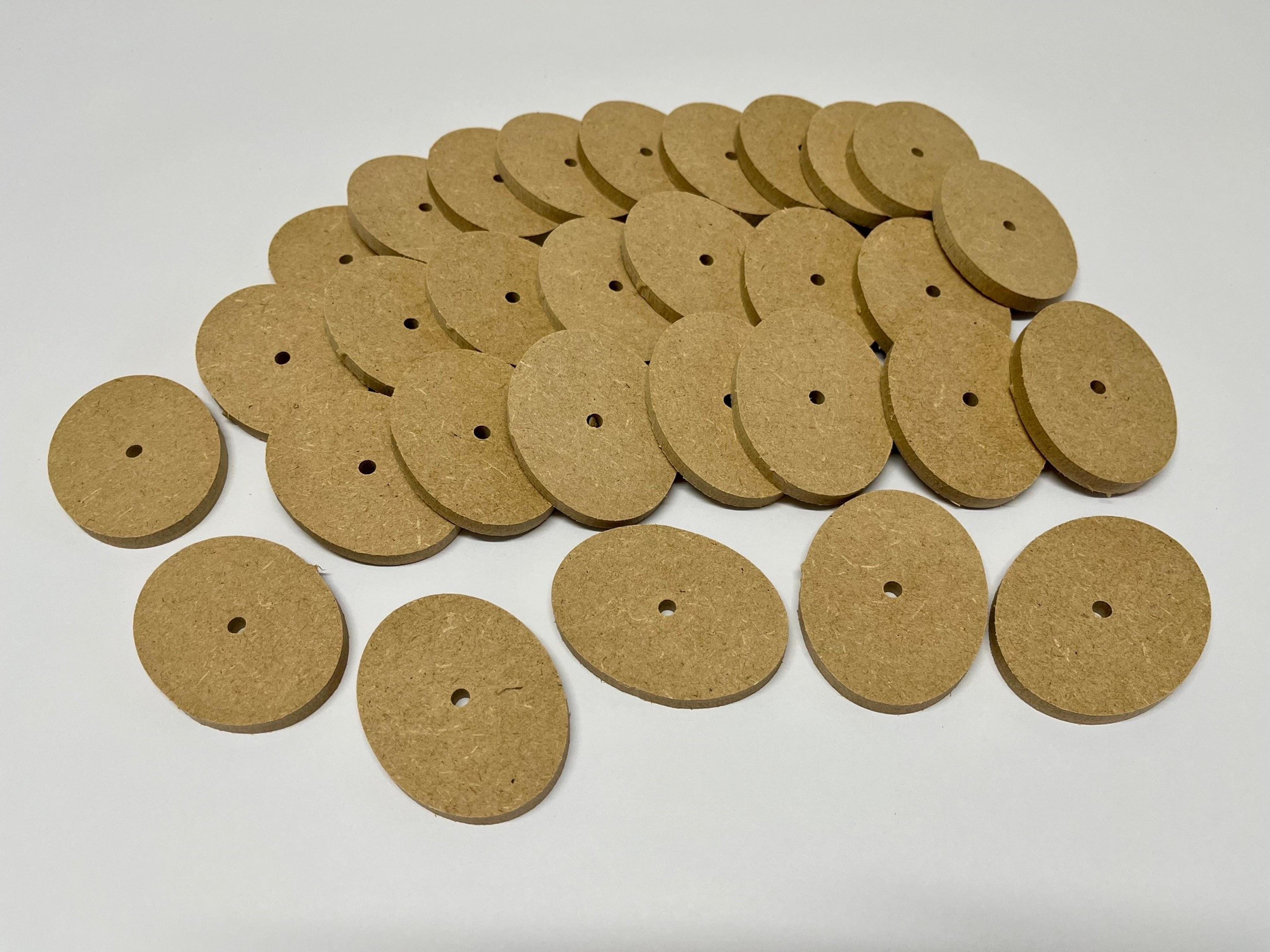 MDF Cams/5mm Hole Double Rise Pack of 30