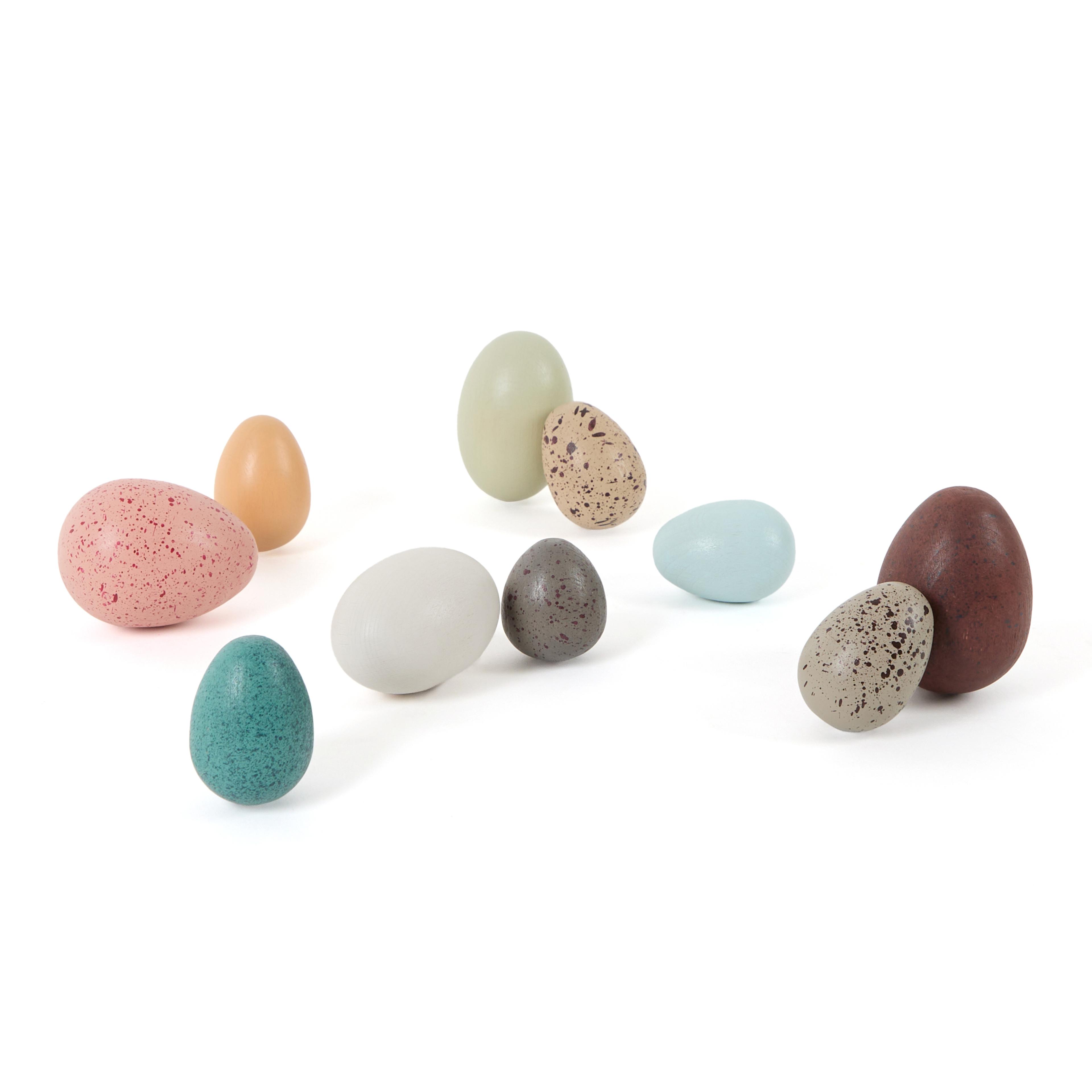Wooden Eggs Assorted from Hope Education - Pack of 10