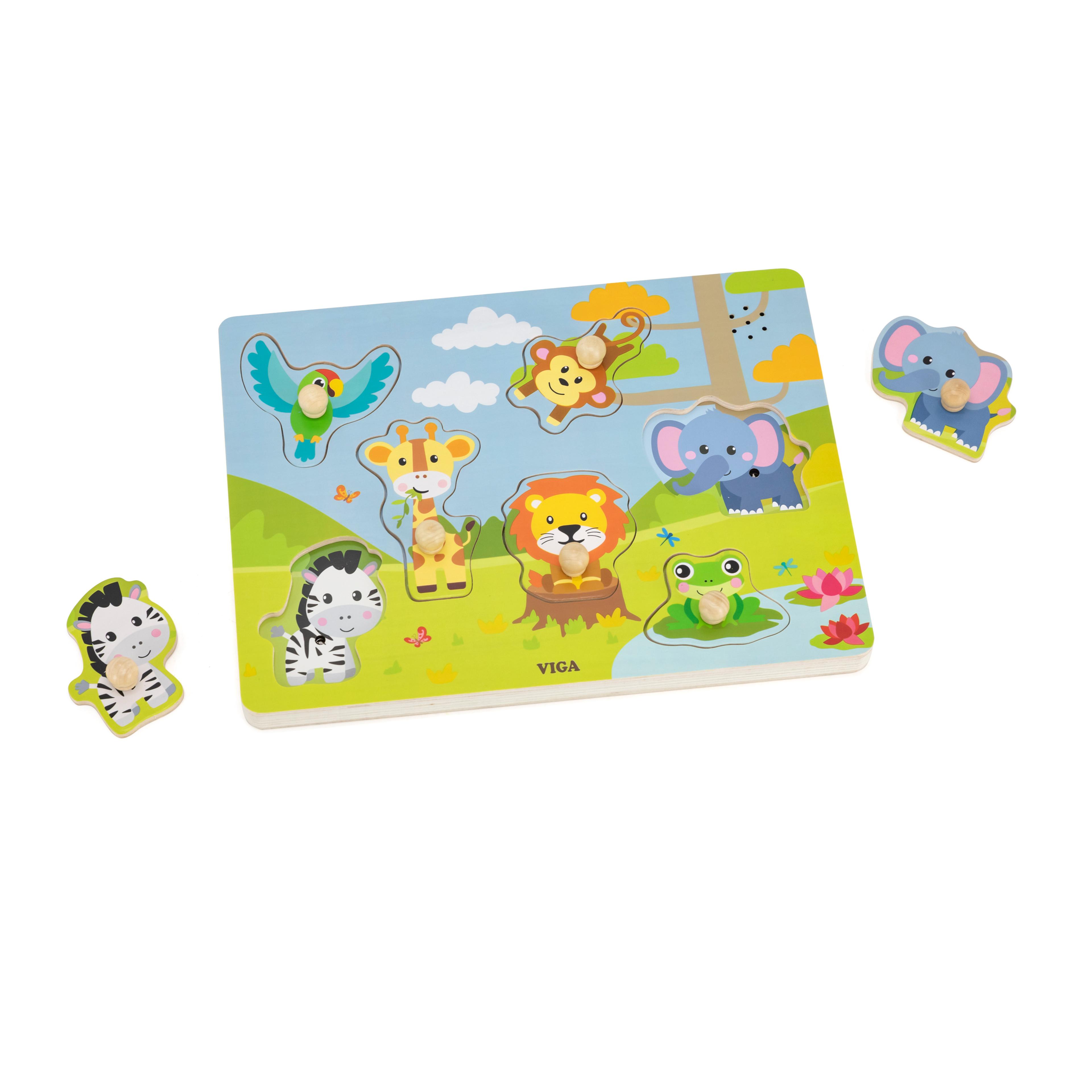 VIGA Sound Puzzle - Wild Animals
