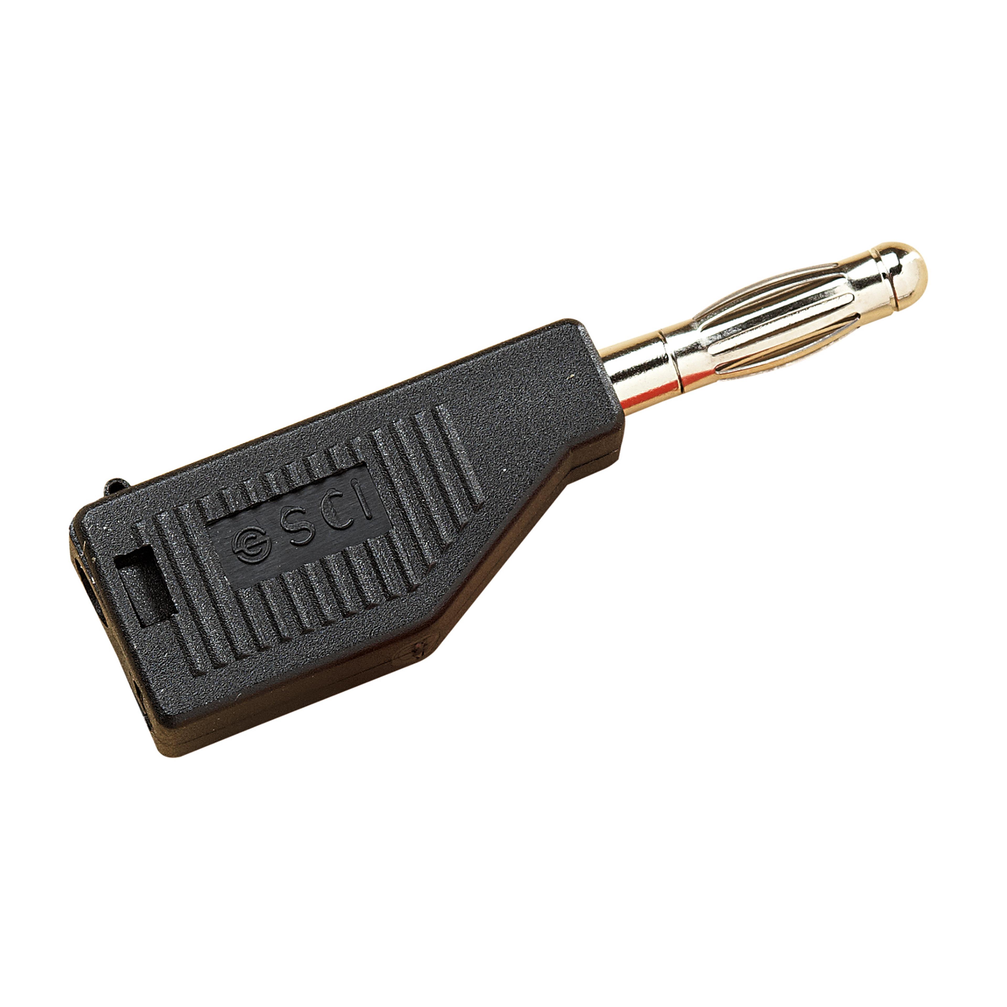 4mm Stackable Plug - Black - Pack of 10