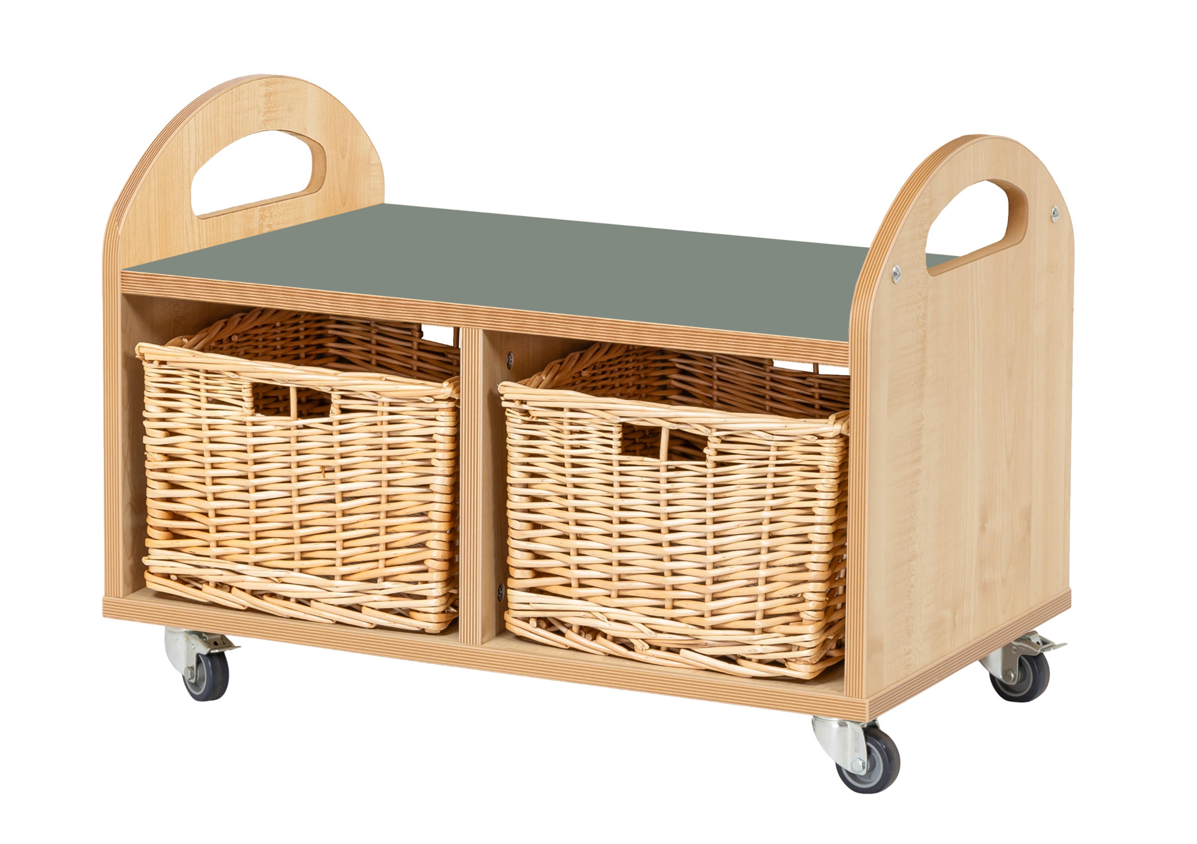 Narrow Mobile Storage with Baskets from Hope Education