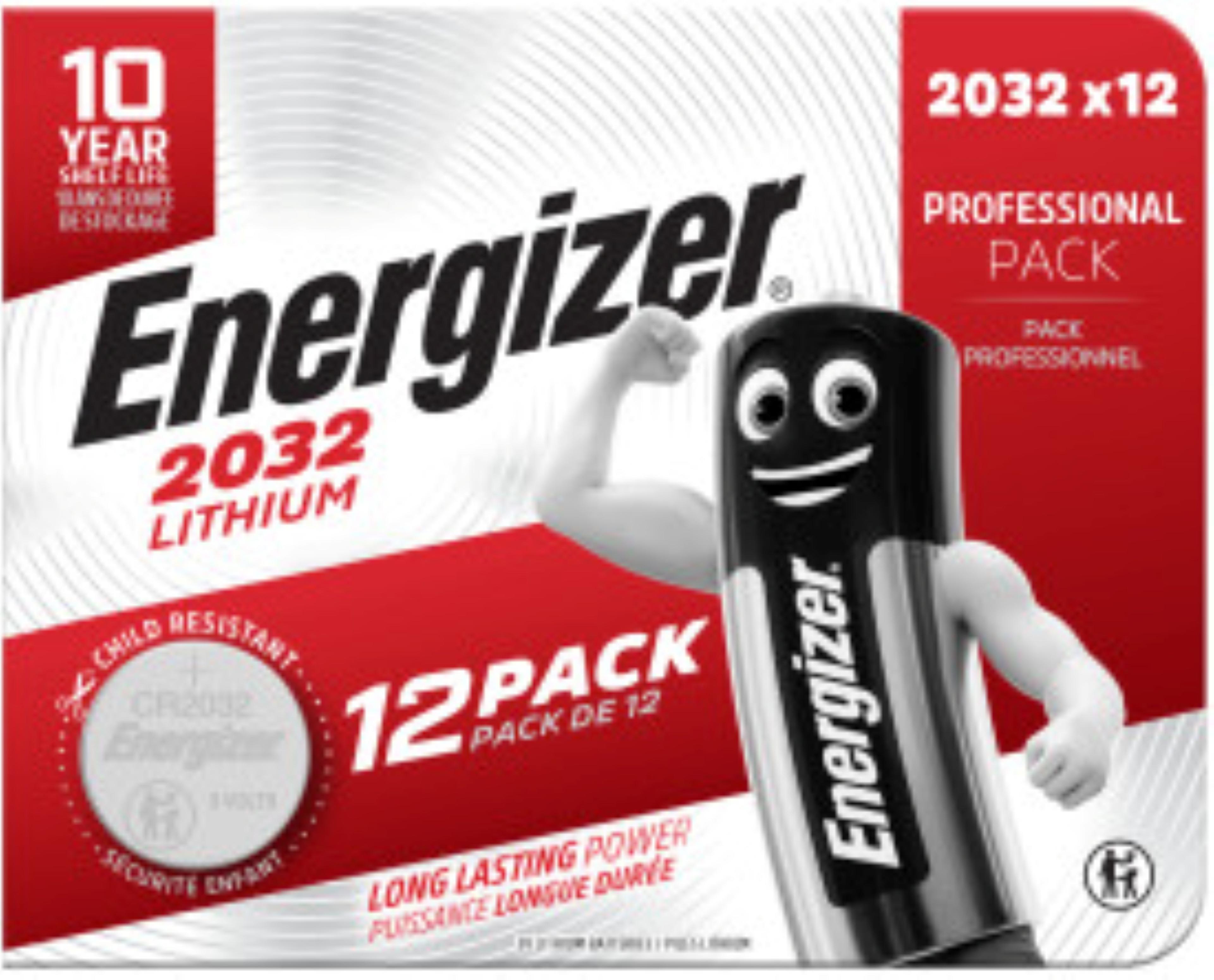 CR2032 Batteries (12 Blister Pack)