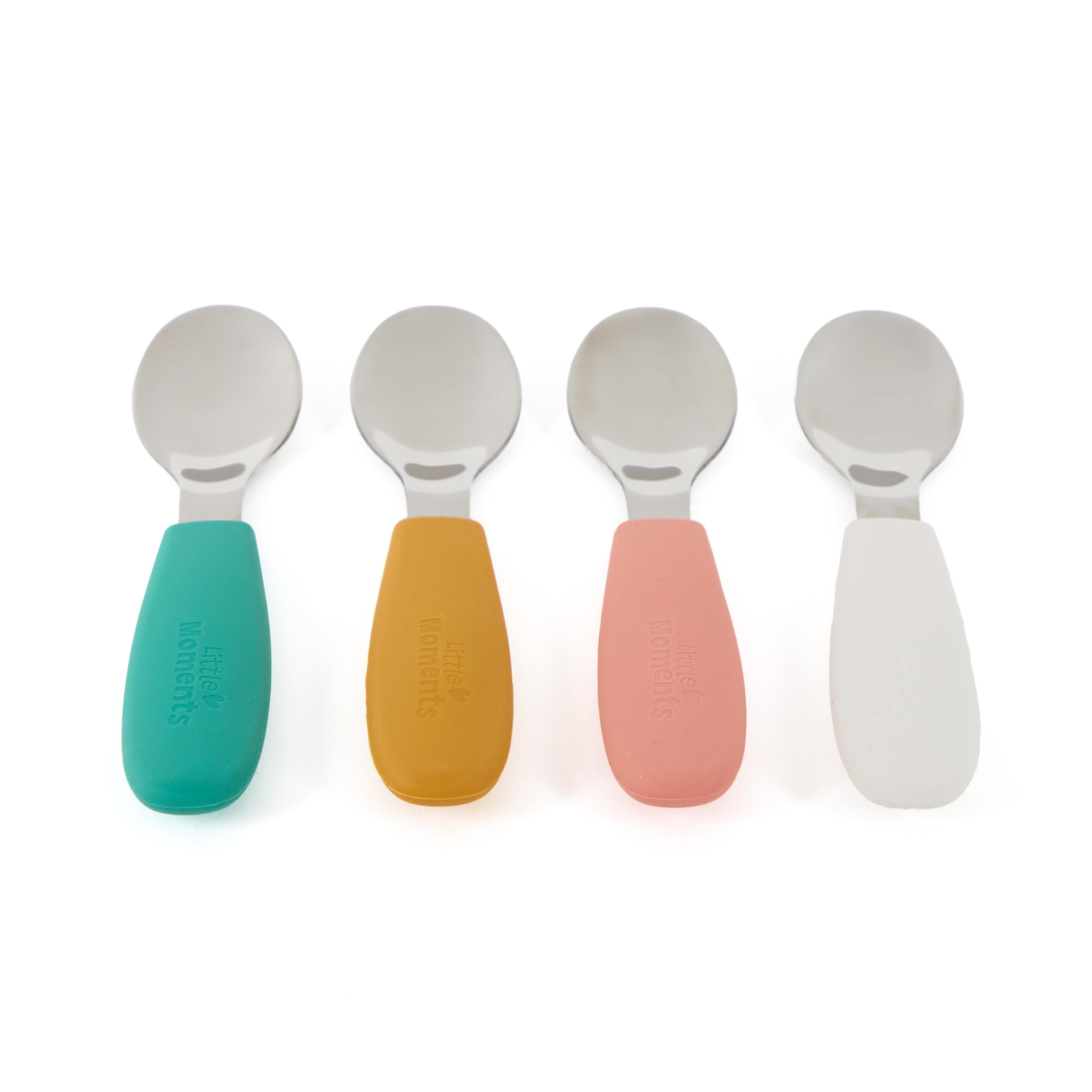Little Moments Spoon with Silicone Handle  - Set of 4   