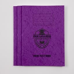 Personalised -  Classmates A4+ Exercise Book 80 Page, Plain, Purple - Pack of 50
