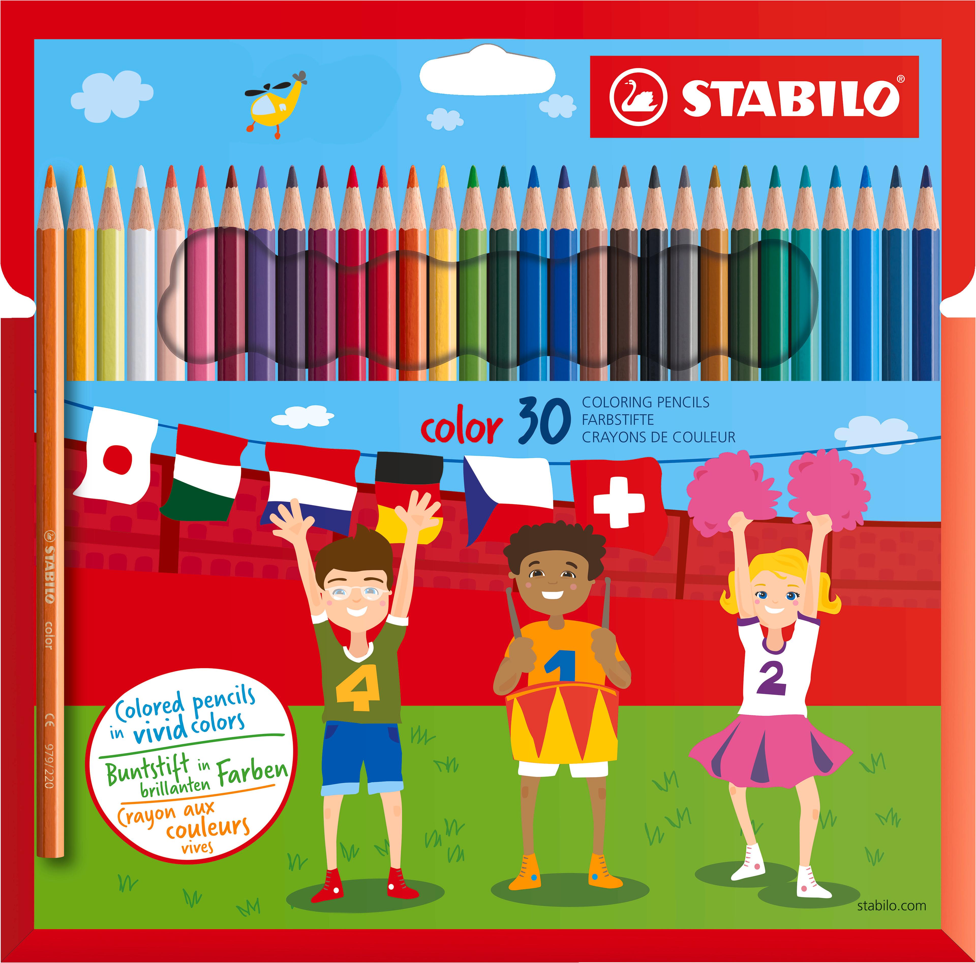 STABILO Color Colouring Pencils - Pack of 30