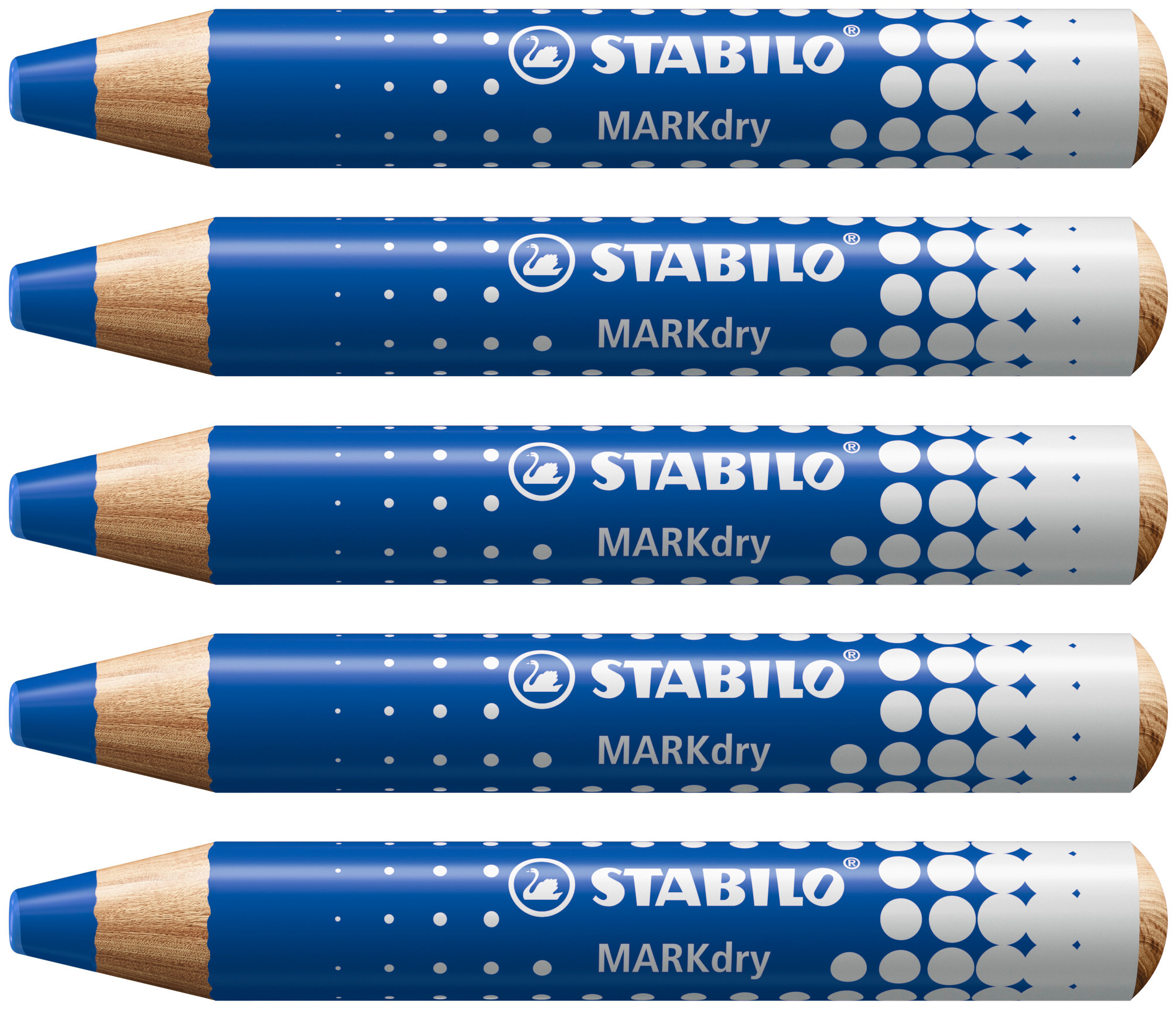 STABILO MARKdry - Blue - Pk5