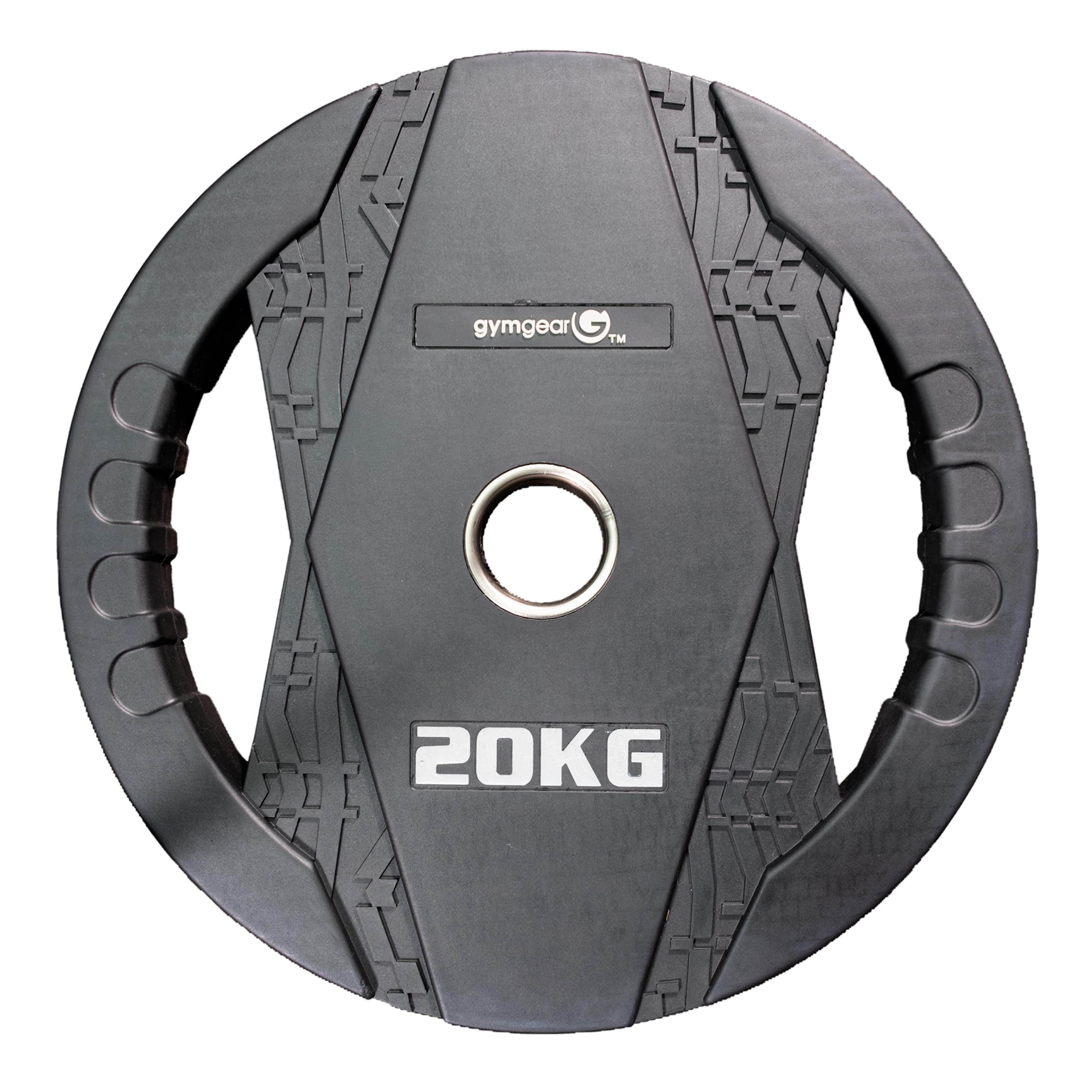 Gym Gear Rubber Plate Dual Grip - 20kg - Pair