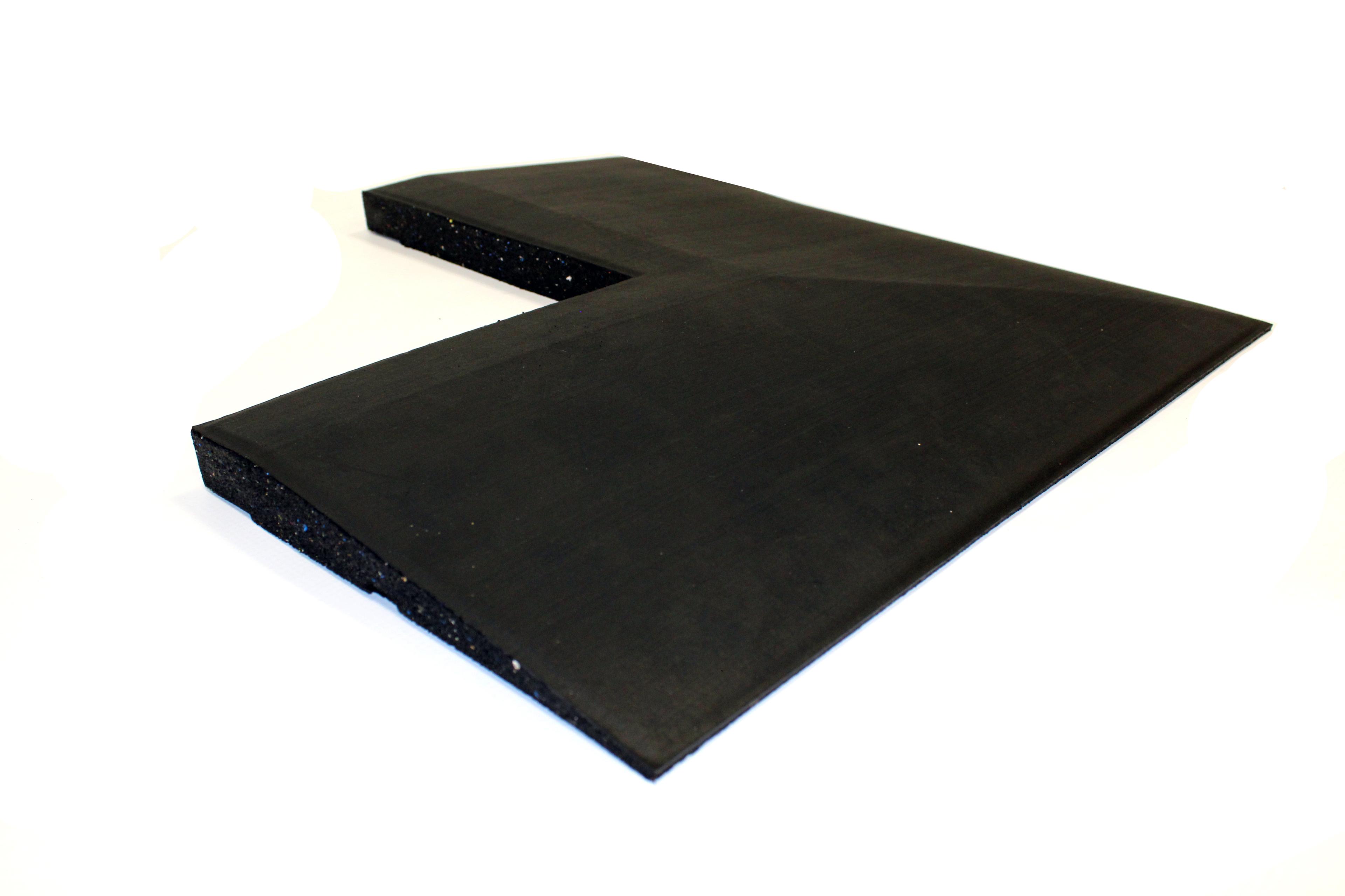 Gym Gear 20mm Black Corner Ramped Edge - 50cm/50cm x 25cm