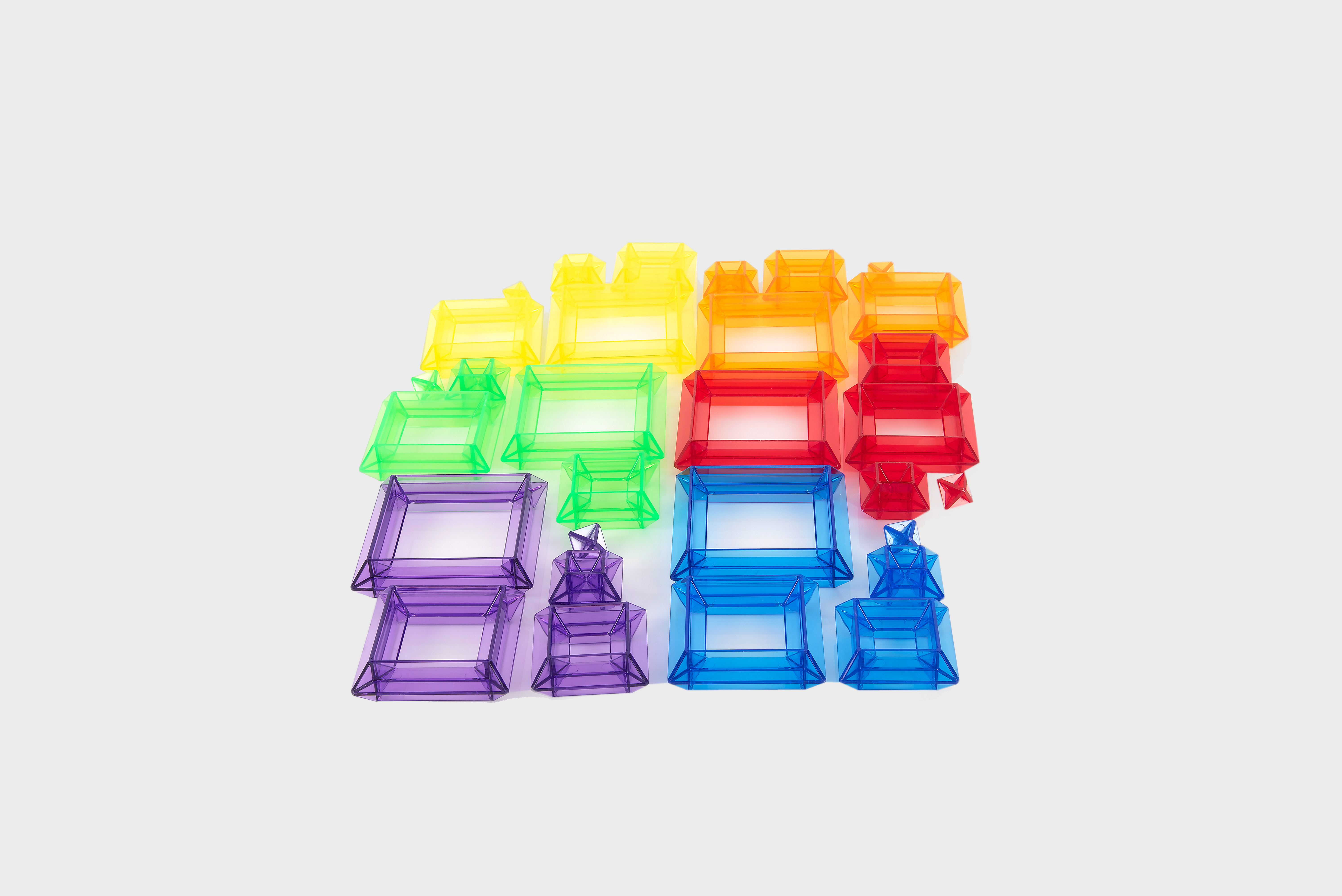 Translucent Colour Pyramid Builder