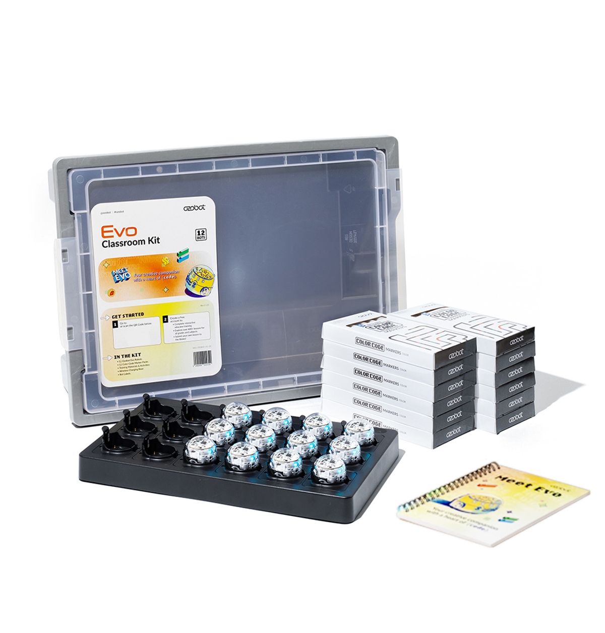 Ozobot Evo Classroom Kit -Pack of 12 | PP00059771 | Philip Harris