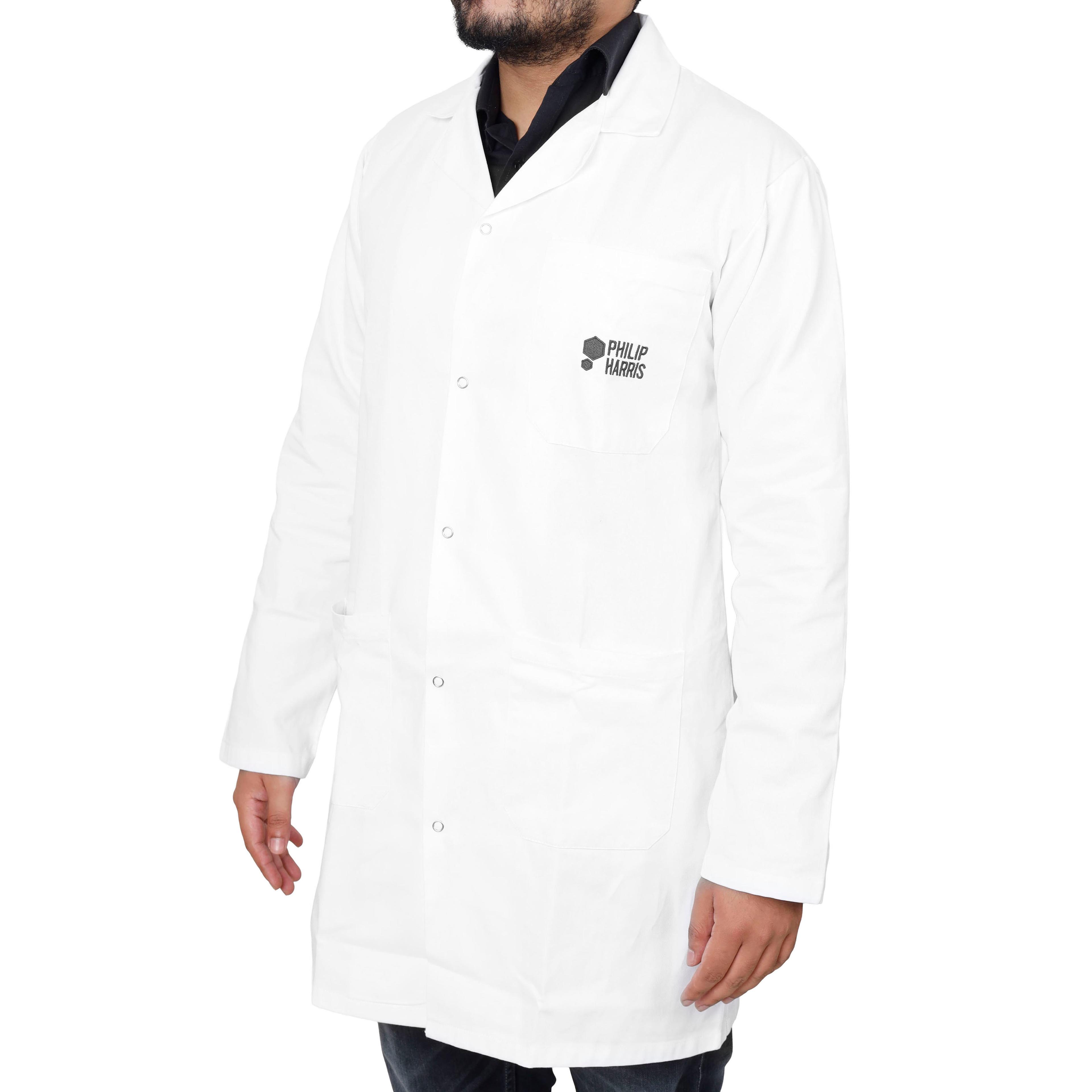 Philip Harris Unisex Lab Coat - White - Medium