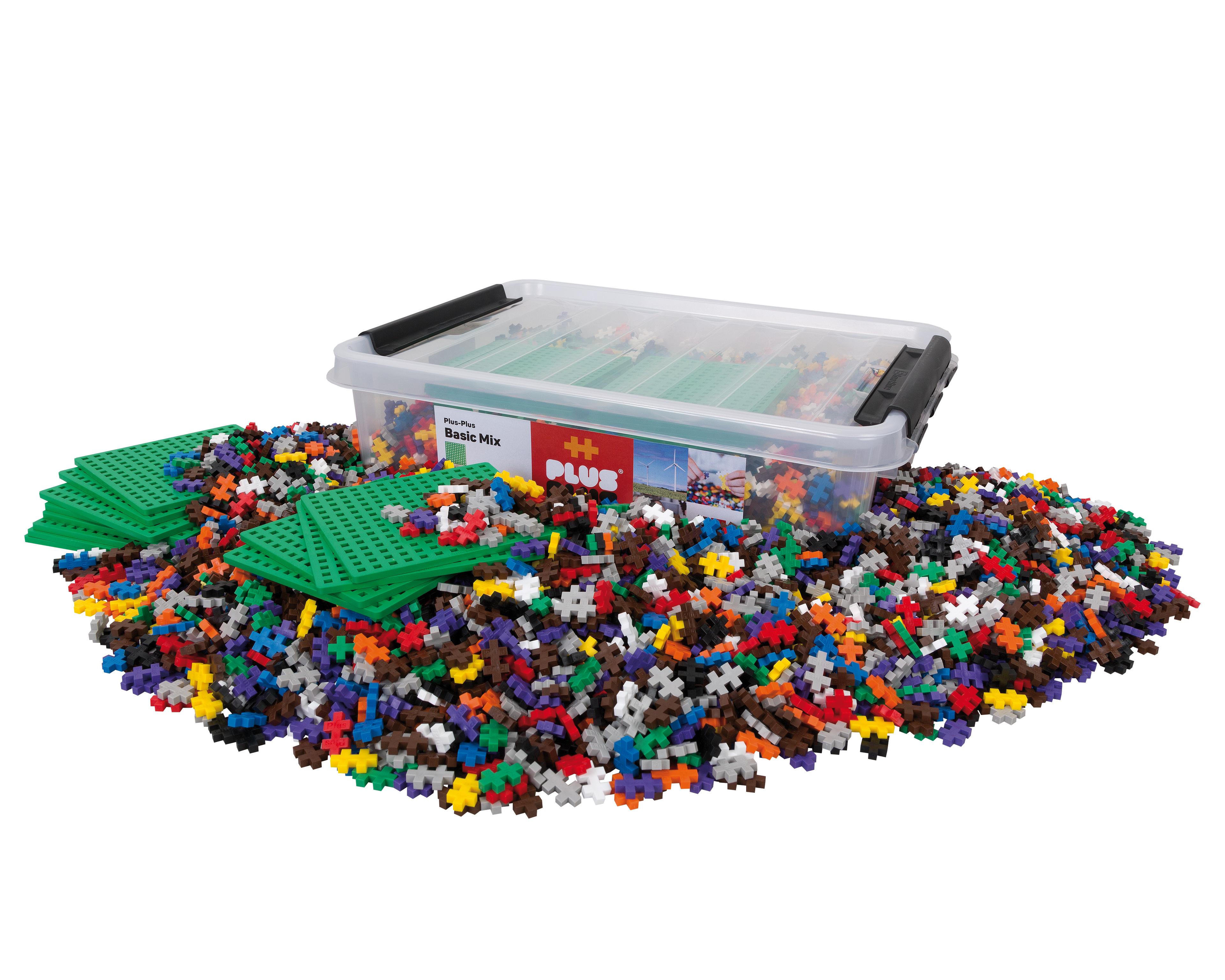 Plus-Plus Basic / 4000 pcs & 12 Baseplates Educational 
