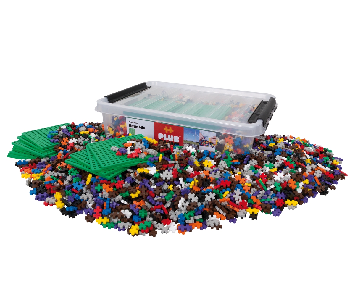 Plus-Plus Basic / 4000 pcs & 12 Baseplates Educational | HP00059835 | Hope